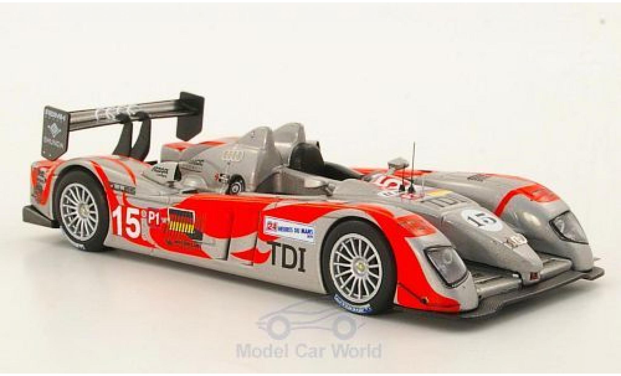Audi R10 2010 1/43 IXO TDI No.15 24h Le Mans 2010 C.Bakkerud/C.Albers/O.Jarvis modellino in miniatura