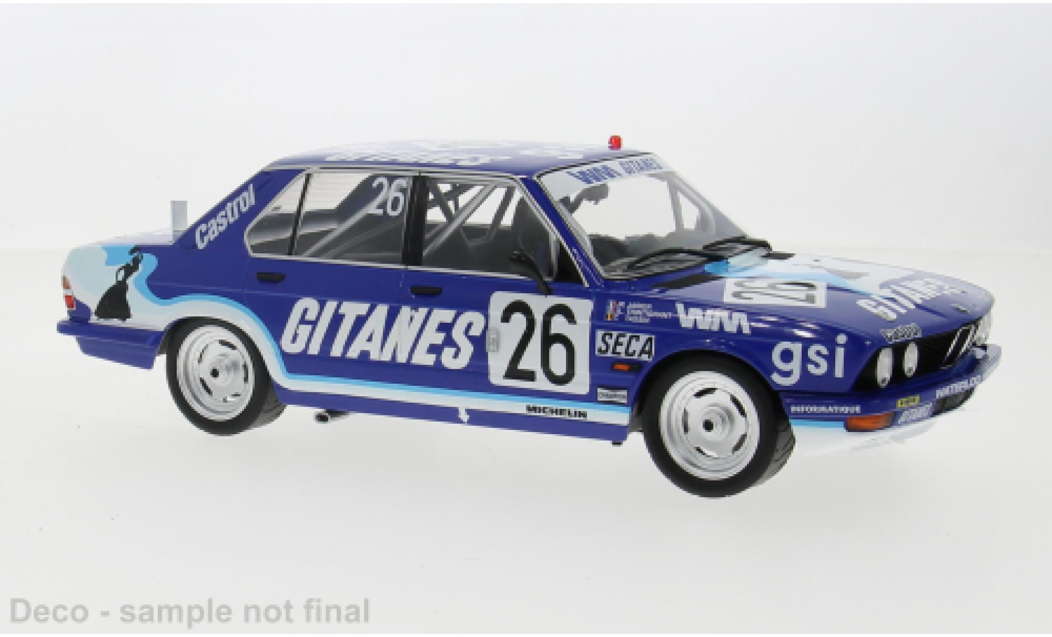 Bmw 528 1/18 IXO i (E28) No.26 24h Spa 1982 1:18 modellino in miniatura