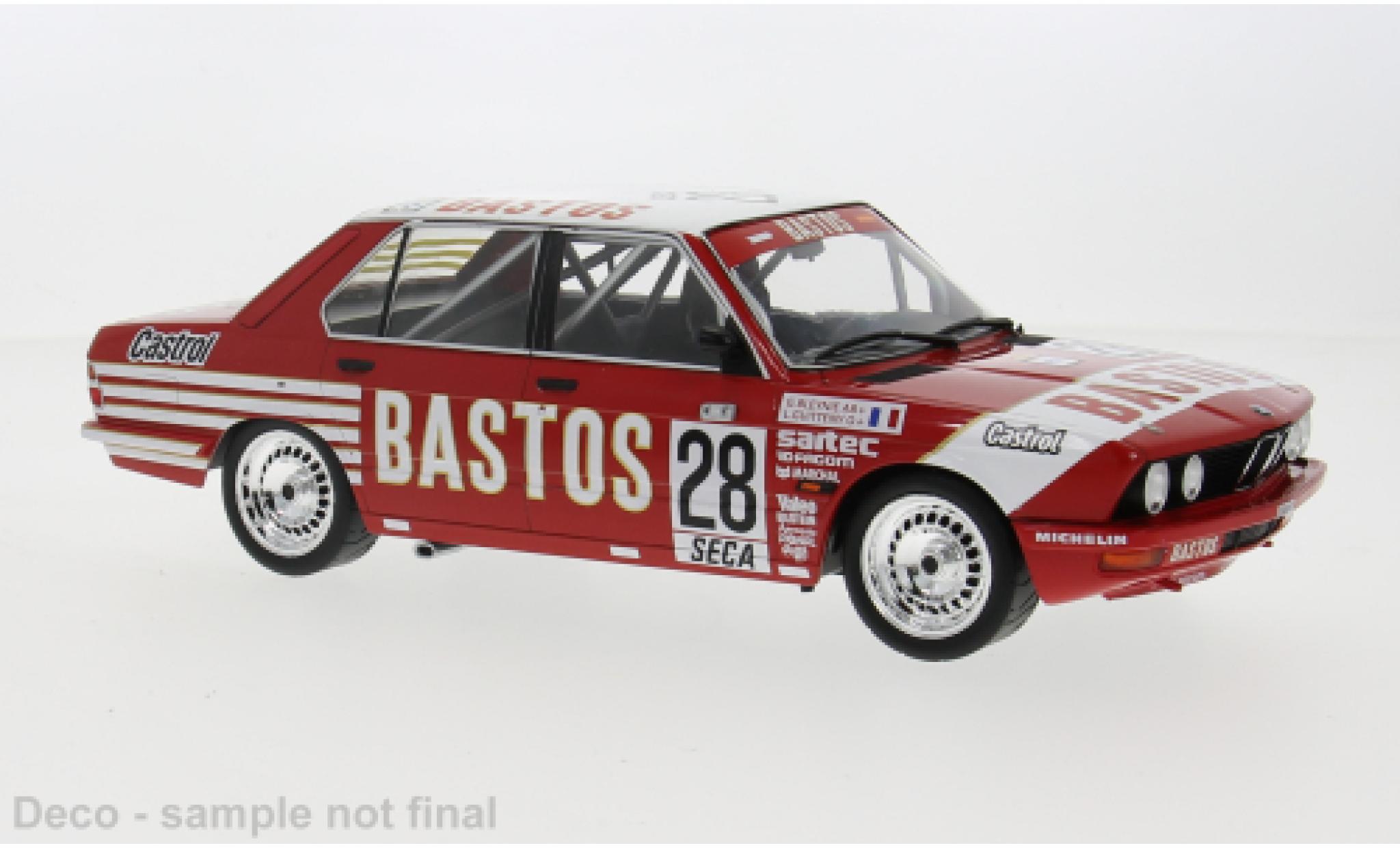 Bmw 528 1/18 IXO i (E28) No.28 24h Spa 1982 1:18 modellino in miniatura