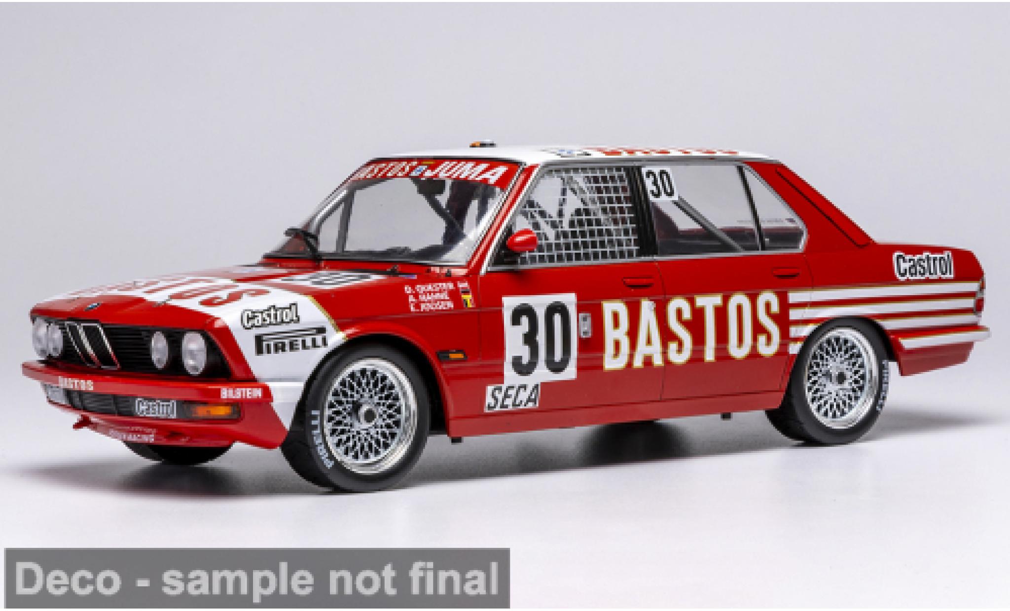 Bmw 528 1/18 IXO i (E28) No.30 24h Spa 1982 1:18 modellino in miniatura