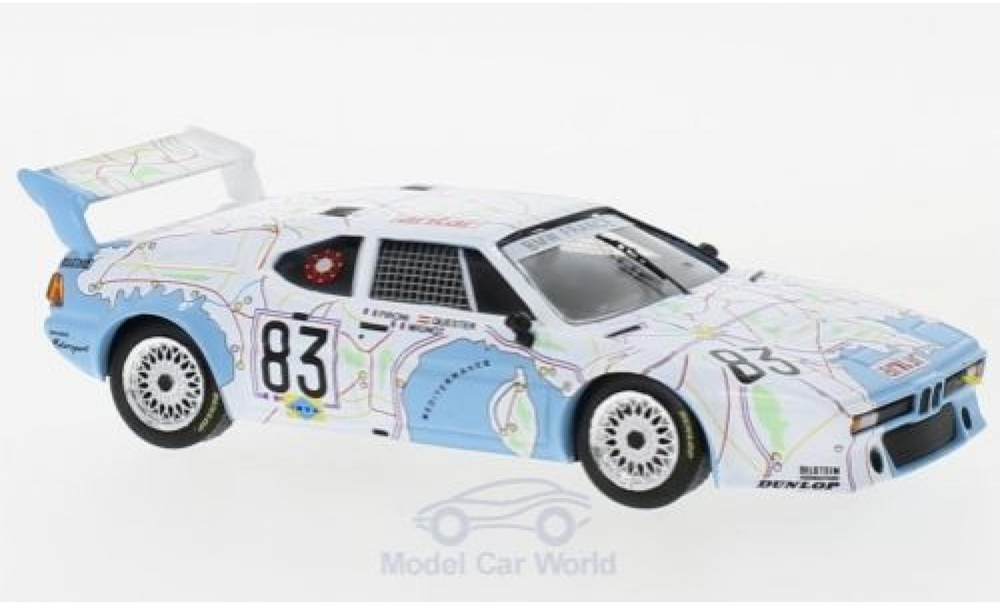 Bmw M1 1/43 IXO No.83 24h Le Mans 1980 D.Pironi/D.Quester/M.Mignot modellino in miniatura