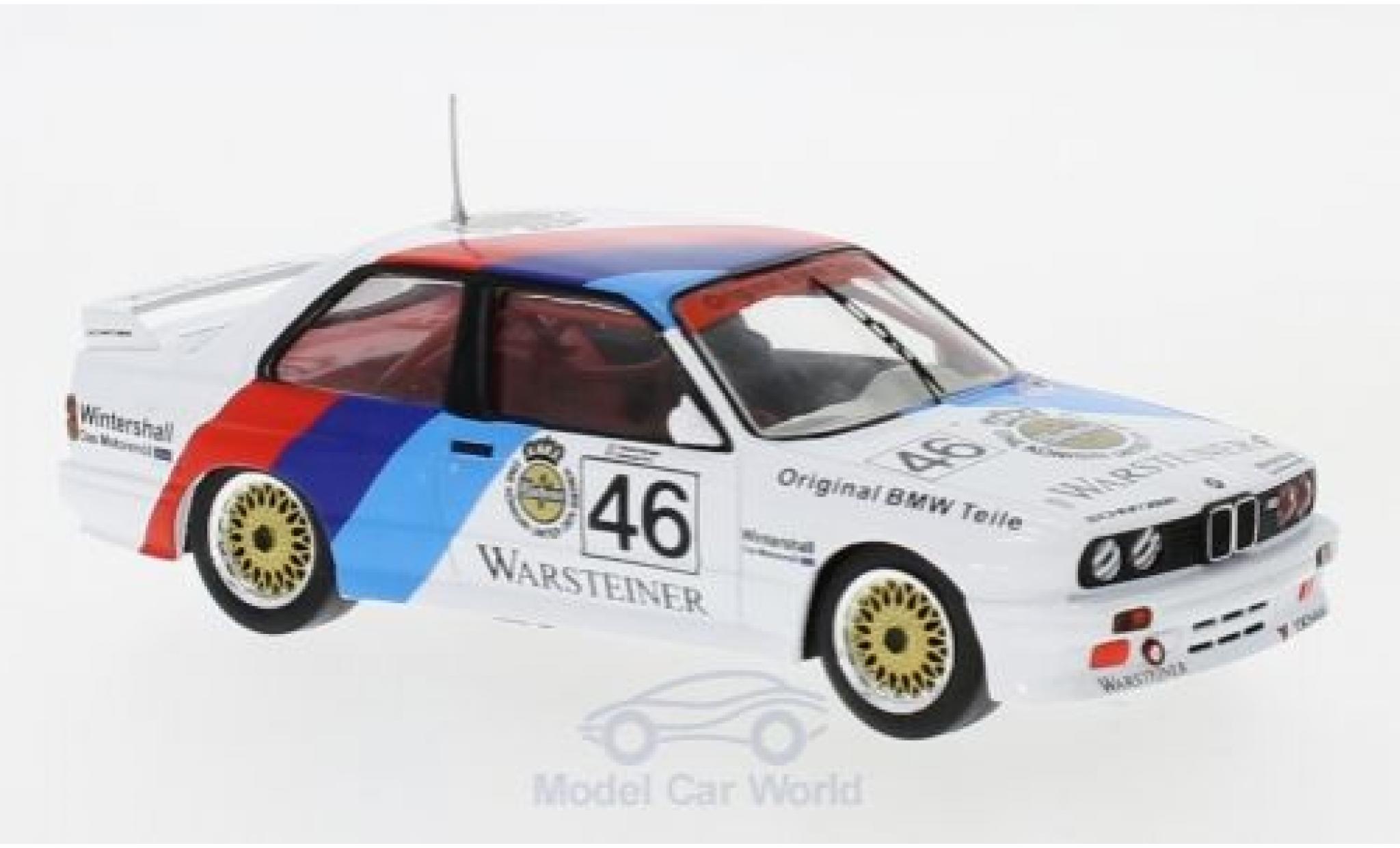 Bmw M3 E30 1/43 IXO (E30) No.46 Motorsport WTCC 1987 E.Pirro/R.Ravaglia modellino in miniatura