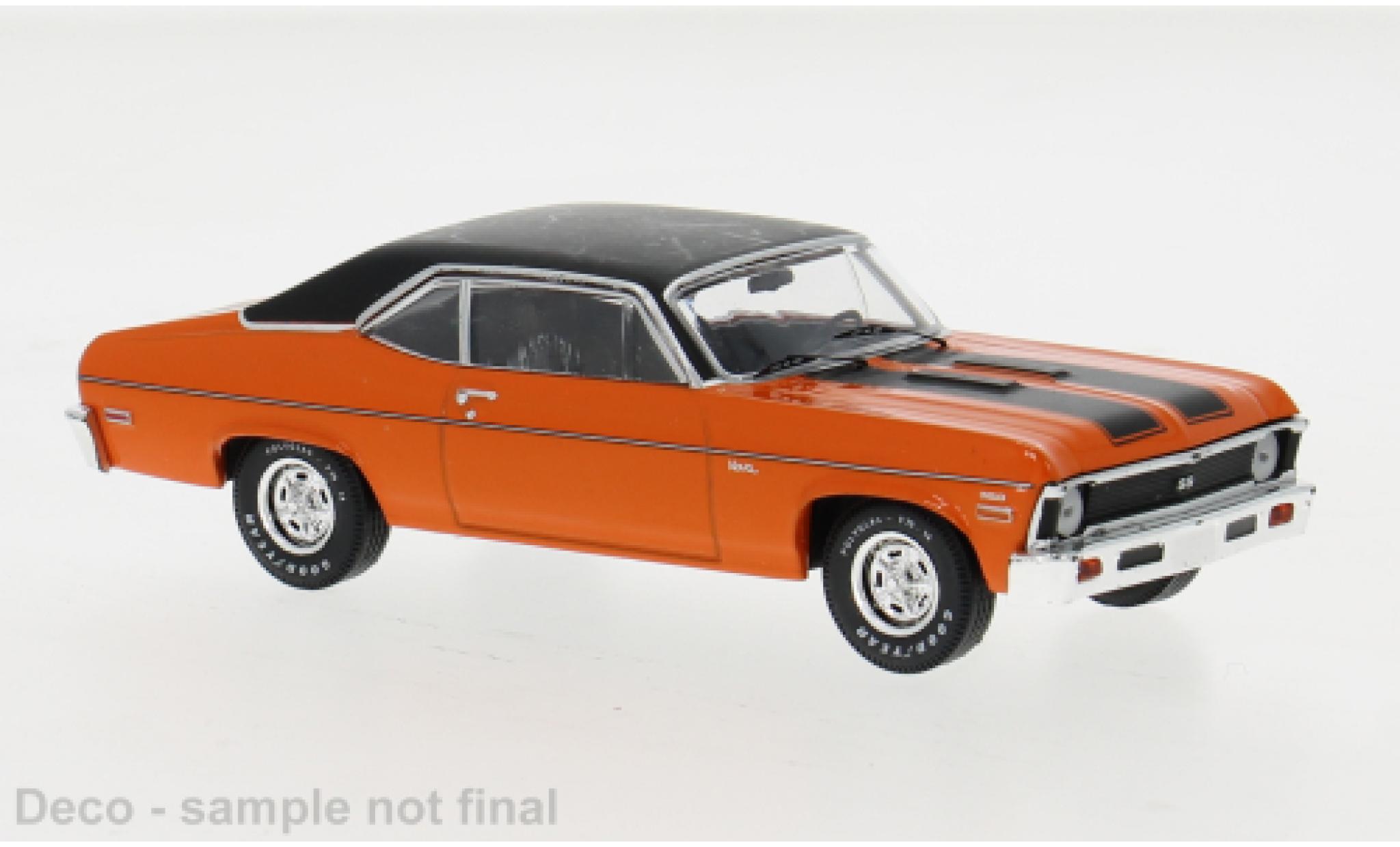 Chevrolet Nova 1/43 IXO SS orange/schwarz 1971 1:43 modellino in miniatura