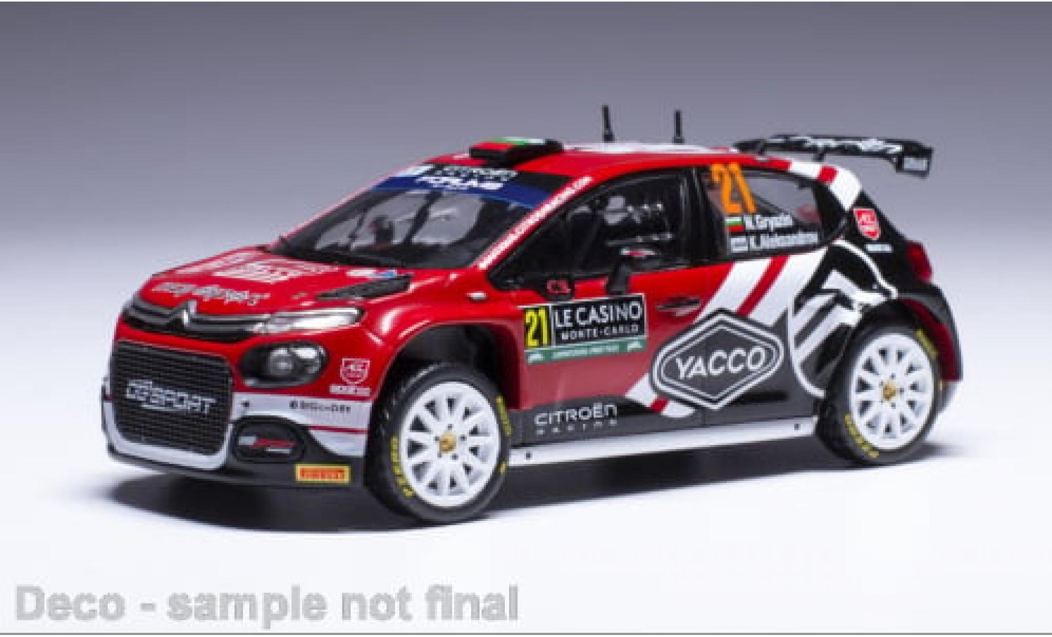 Citroen C3 1/43 IXO Rally 2 No.21 WRC Rallye Monte Carlo 2024 1:43 modellino in miniatura