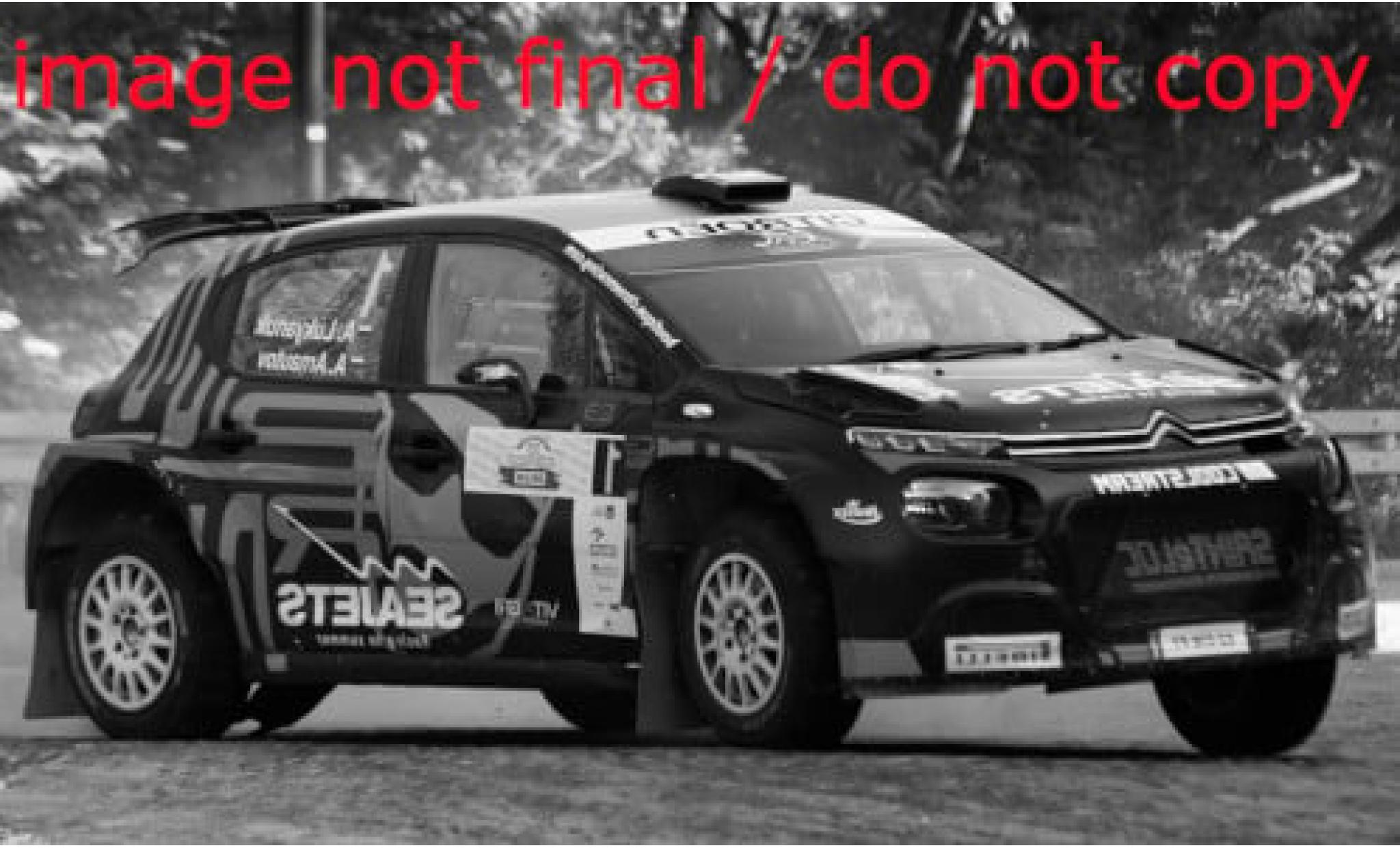 Citroen C3 1/43 IXO Rally2 No.1 Racing Seajets ERC Rally Polen 2021 1:43 modellino in miniatura