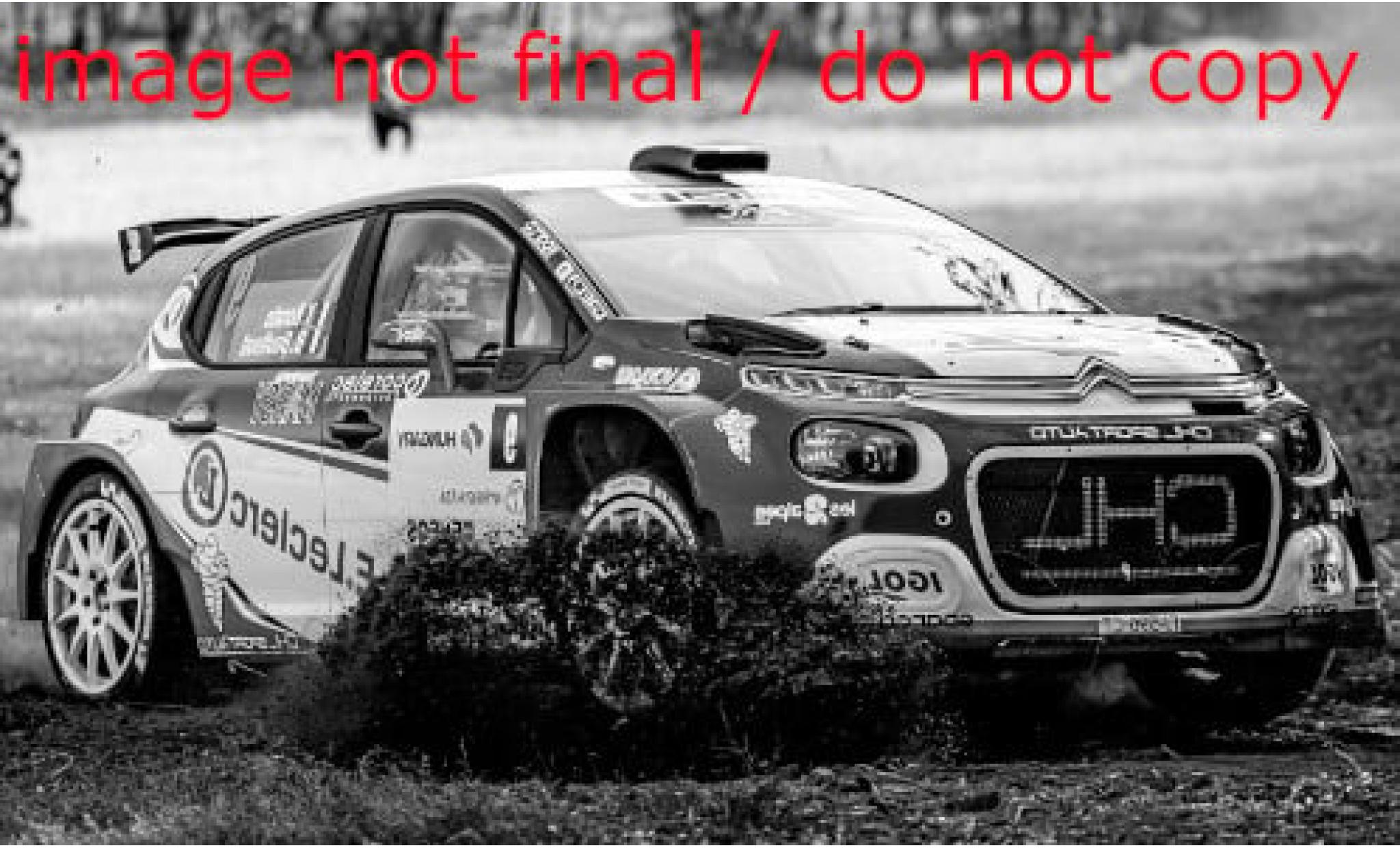 Citroen C3 1/43 IXO Rally2 No.9 ERC Rally Ungarn 2021 1:43 modellino in miniatura