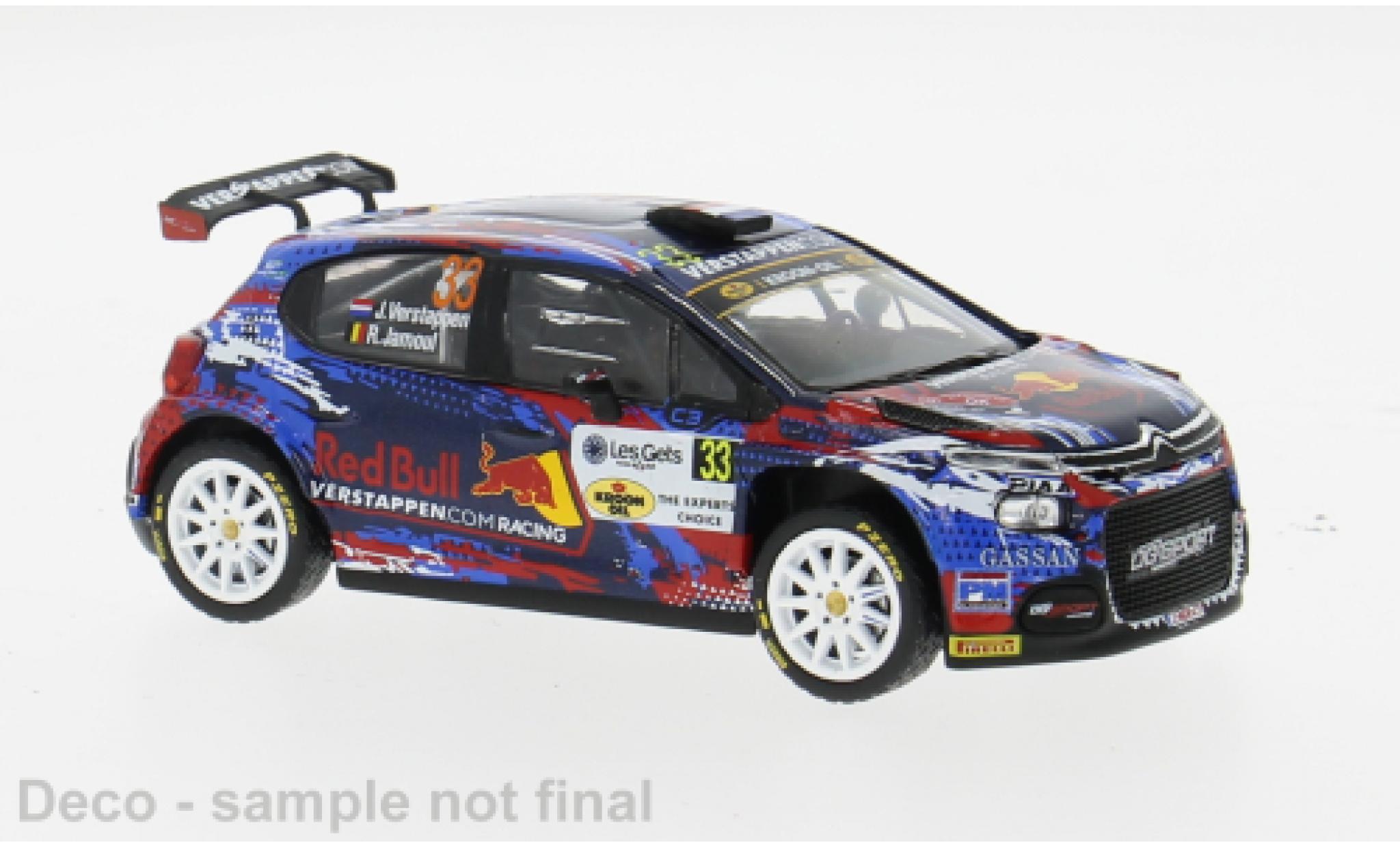 Citroen C3 1/43 IXO Rally2 Rallye du Condroz 2022 #33 1:43 modellino in miniatura