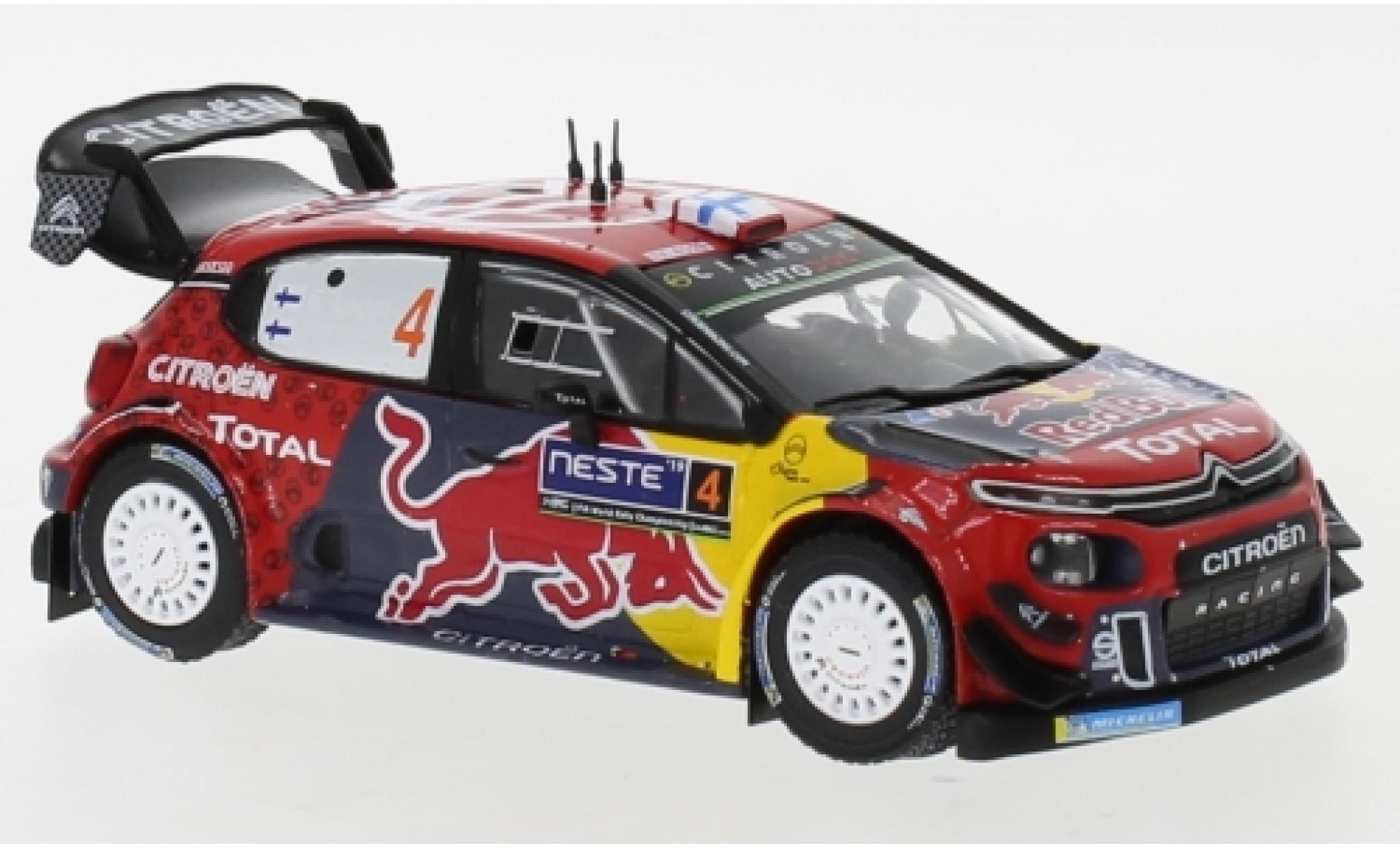 Citroen C3 1/43 IXO WRC No.4 Red Bull WRC Rallye Finnland 2019 E.Lappi/J.Ferm modellino in miniatura