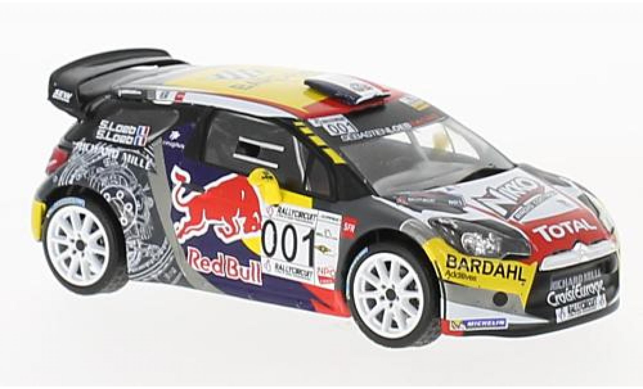 DS Automobiles DS3 1/43 IXO Citroen WRC No.001 Paul Ricard 2016 S.Loeb/S.Loeb modellino in miniatura