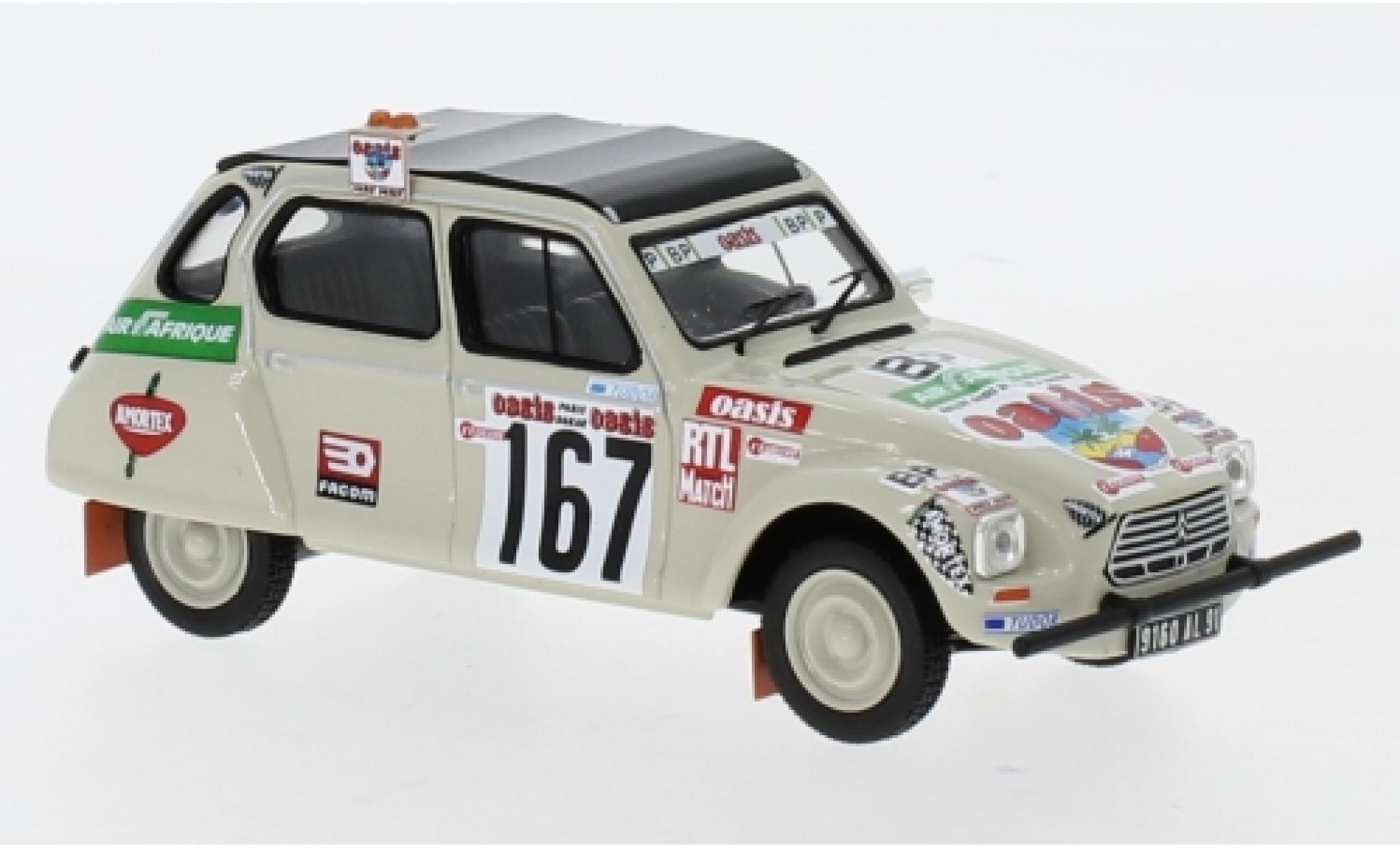 Citroen Dyane 1/43 IXO No.167 Rally Paris Dakar 1979 C.Sandron/P.Alberto modellino in miniatura