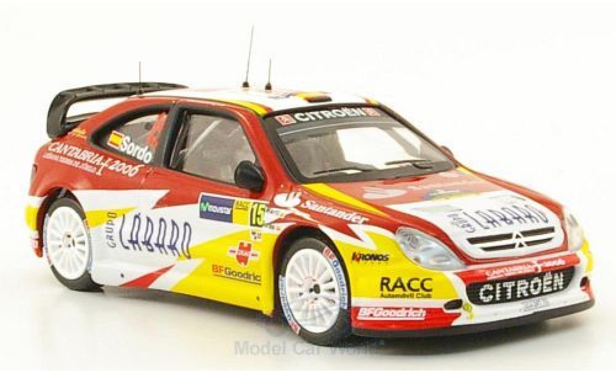 Citroen Xsara 1/43 IXO WRC No.15 Rallye Catalunya 2006 D.Sordo/M.Marti modellino in miniatura