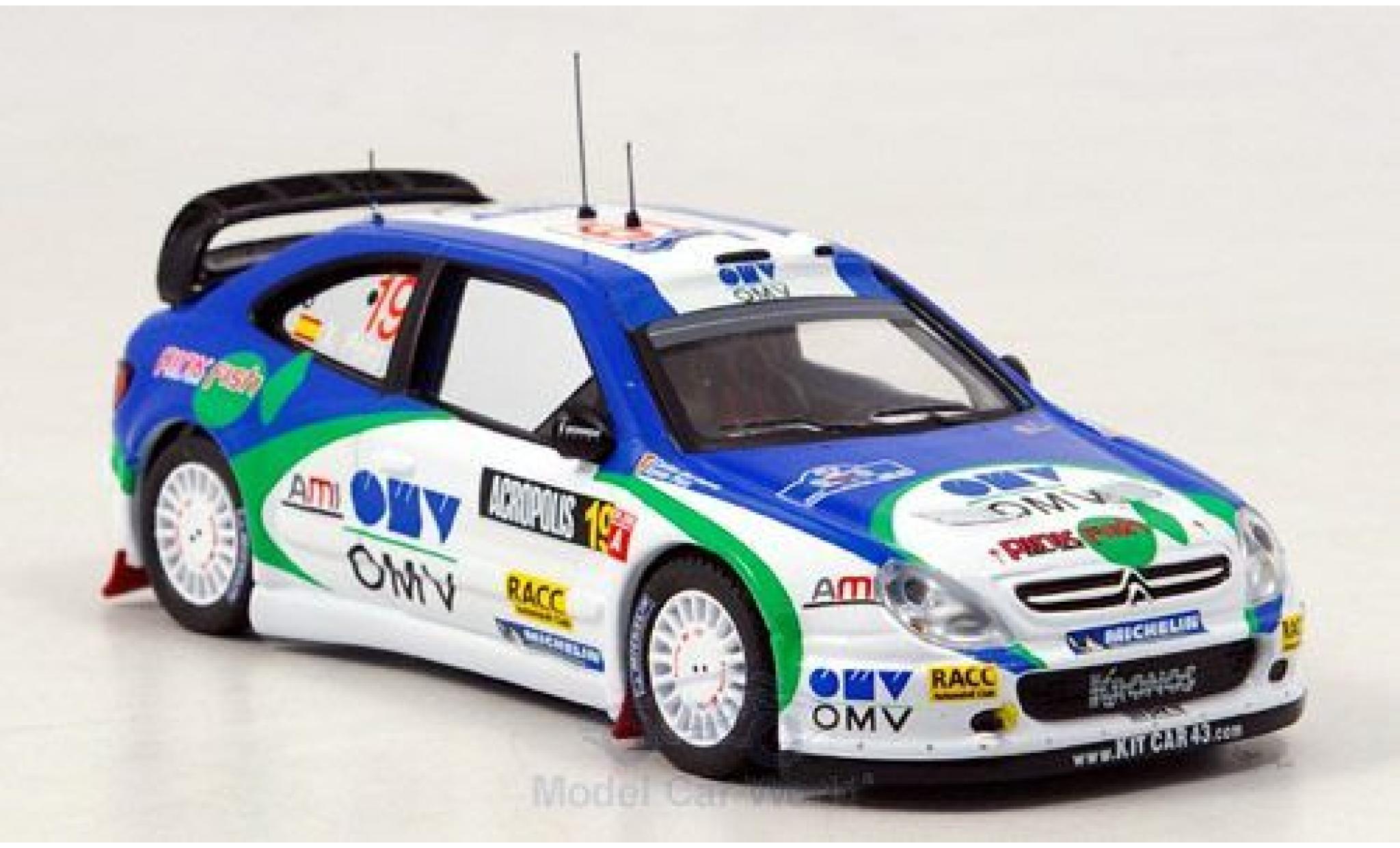 Citroen Xsara 1/43 IXO WRC No.19 Rallye Acropolis 2005 Pons/del Barrio modellino in miniatura