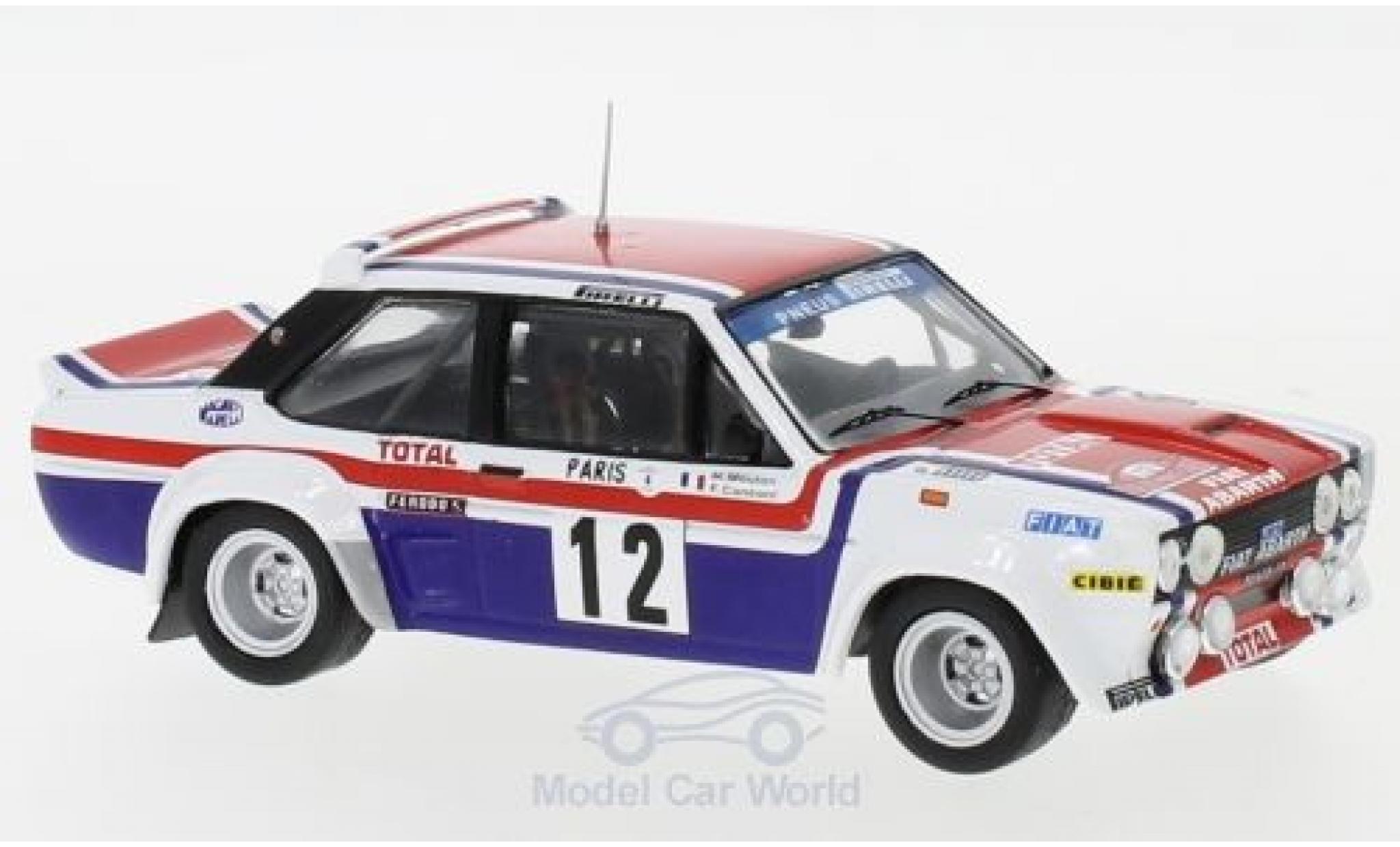 Fiat 131 1/43 IXO Abarth No.12 Rallye WM Rallye Monte Carlo 1979 M.Mouton/F.Conconi modellino in miniatura