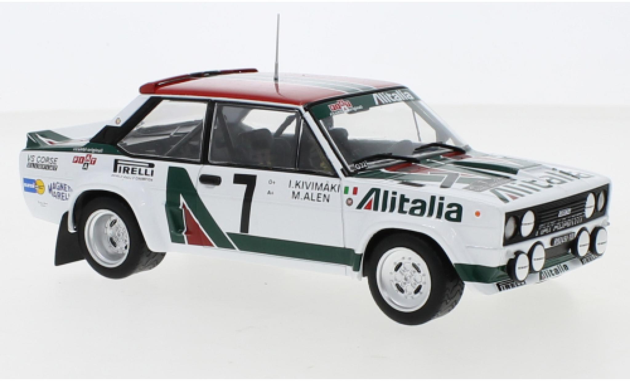 Fiat 131 1/24 IXO Abarth No.5 Rally Acropolis 1978 W.Röhrl/C.Geistdörfer modellino in miniatura