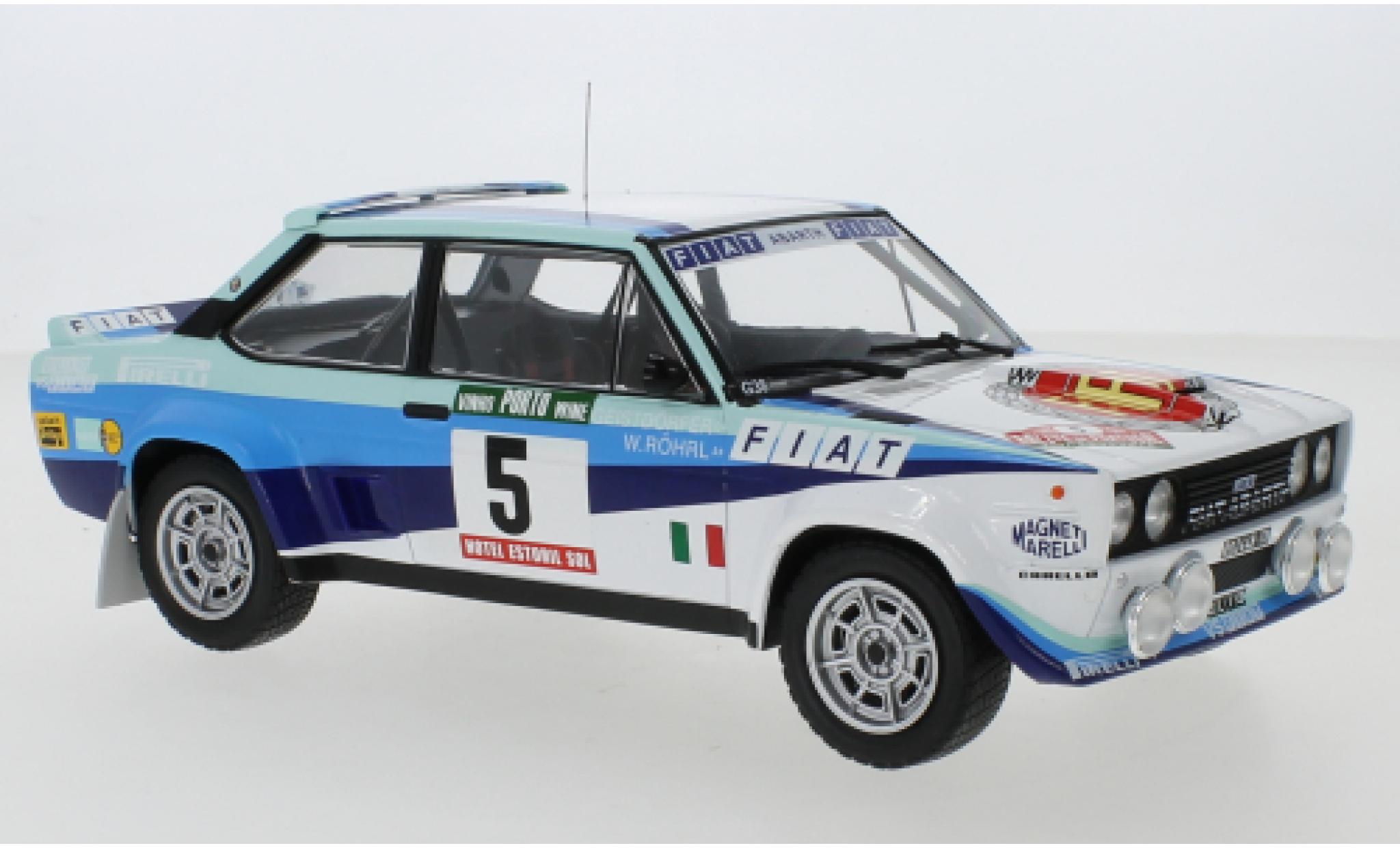 Fiat 131 1/18 IXO Abarth No.5 Rallye WM Rally Portugal 1980 W.Röhrl/C.Geistdörfer modellino in miniatura