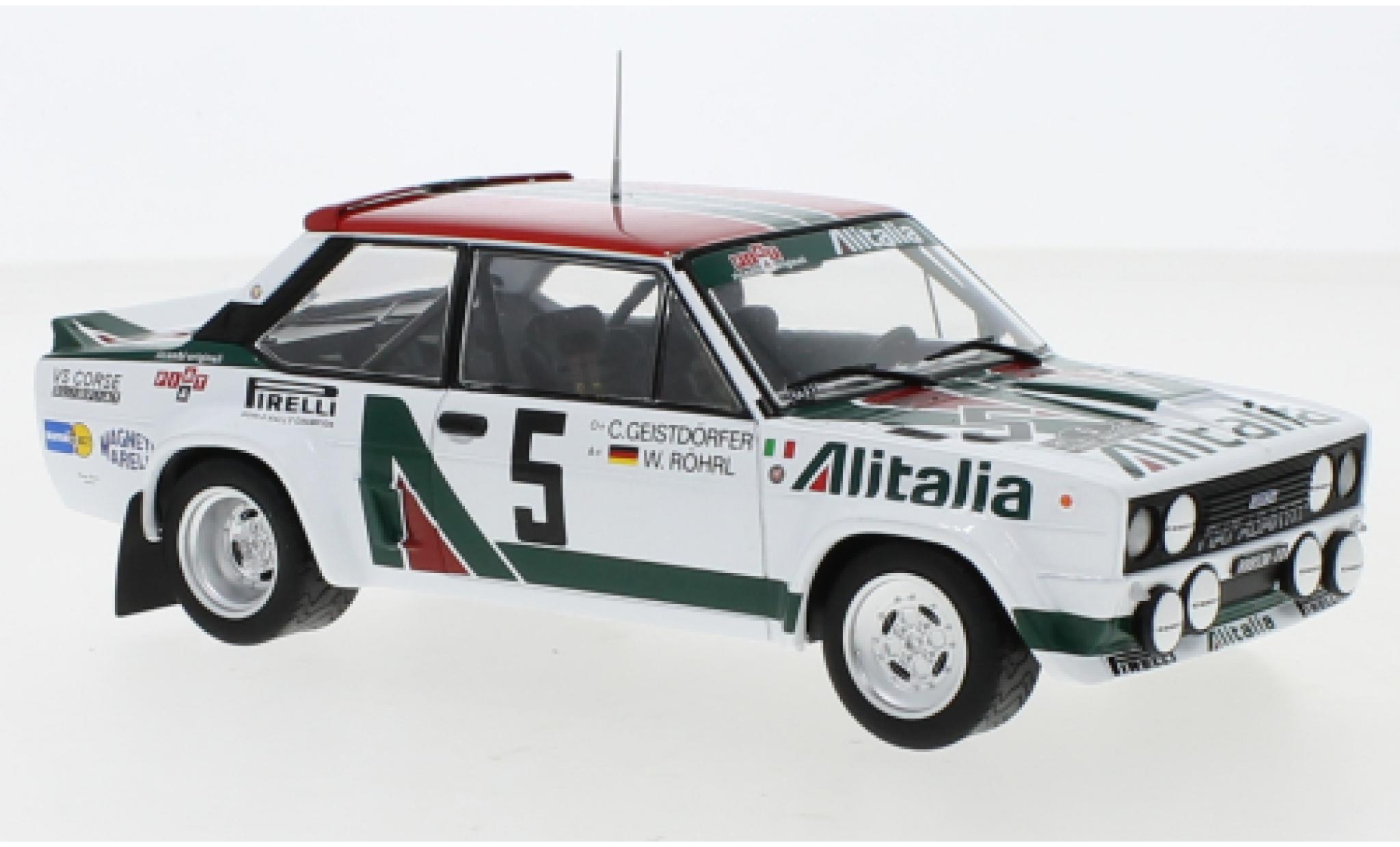 Fiat 131 1/24 IXO Abarth No.7 Rally Acropolis 1978 M.Alen/I.Kivimaki modellino in miniatura