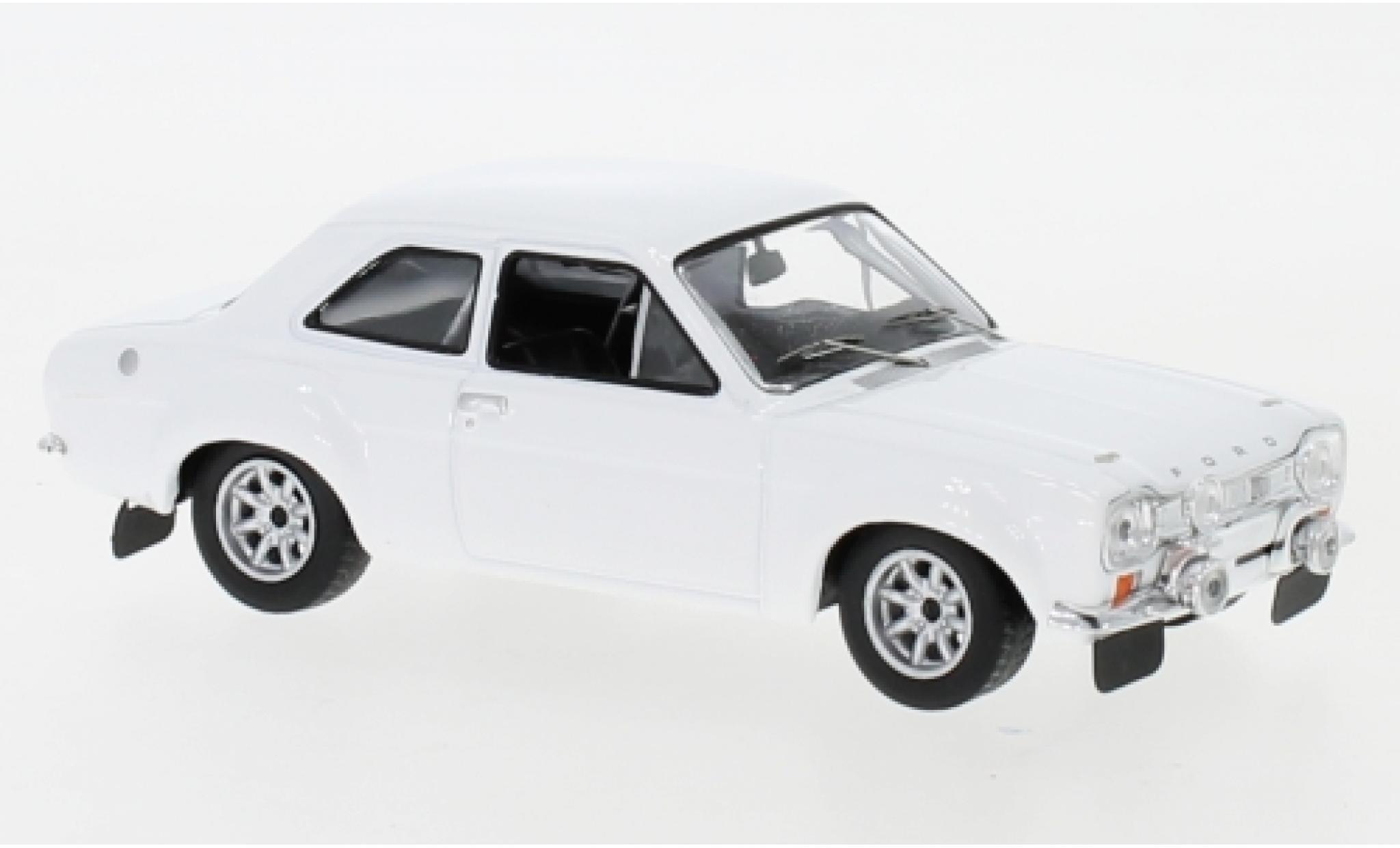 Ford Escort 1/43 IXO MK I bianco 1971 Plain Body Version y compris les Zusatzteile modellino in miniatura