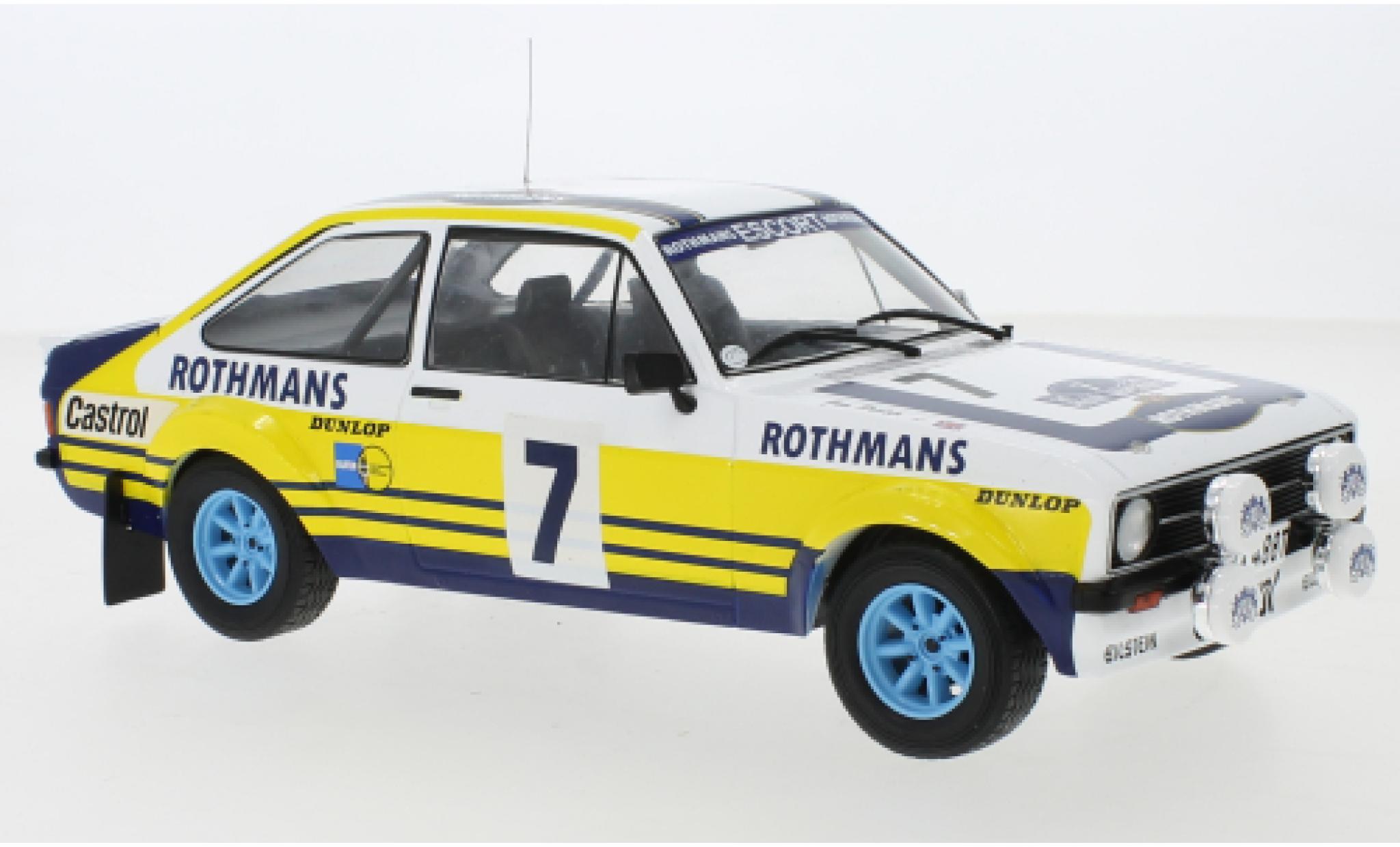 Ford Escort 1/18 IXO MK II RS 1800 No.7 Rallye Acropolis 1979 R.Clark/J.Porter modellino in miniatura