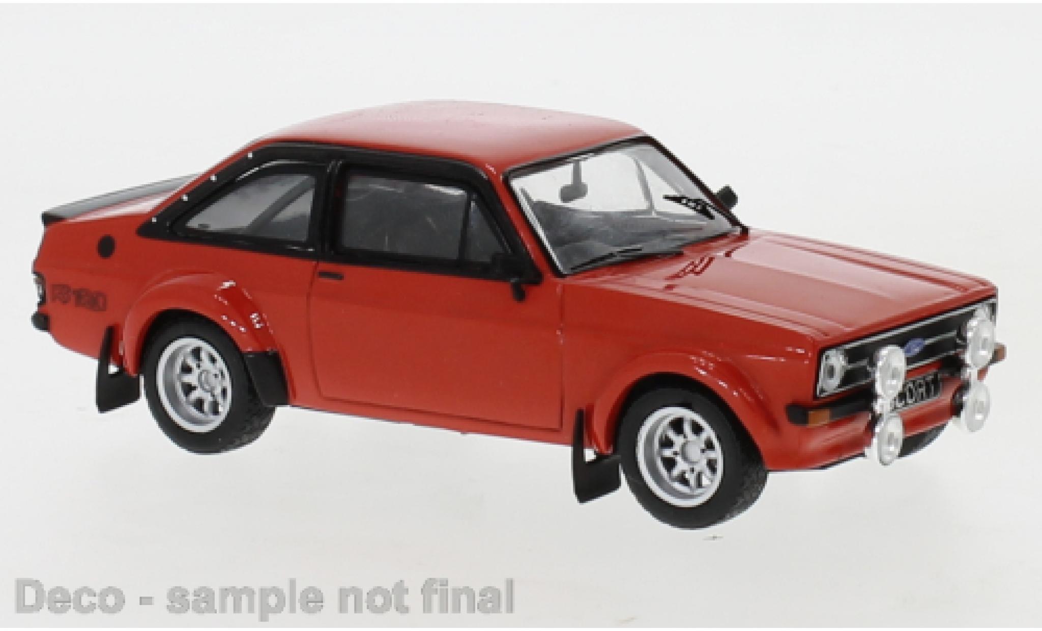 Ford Escort 1/43 IXO MK II RS 1800 rosso 1976 modellino in miniatura
