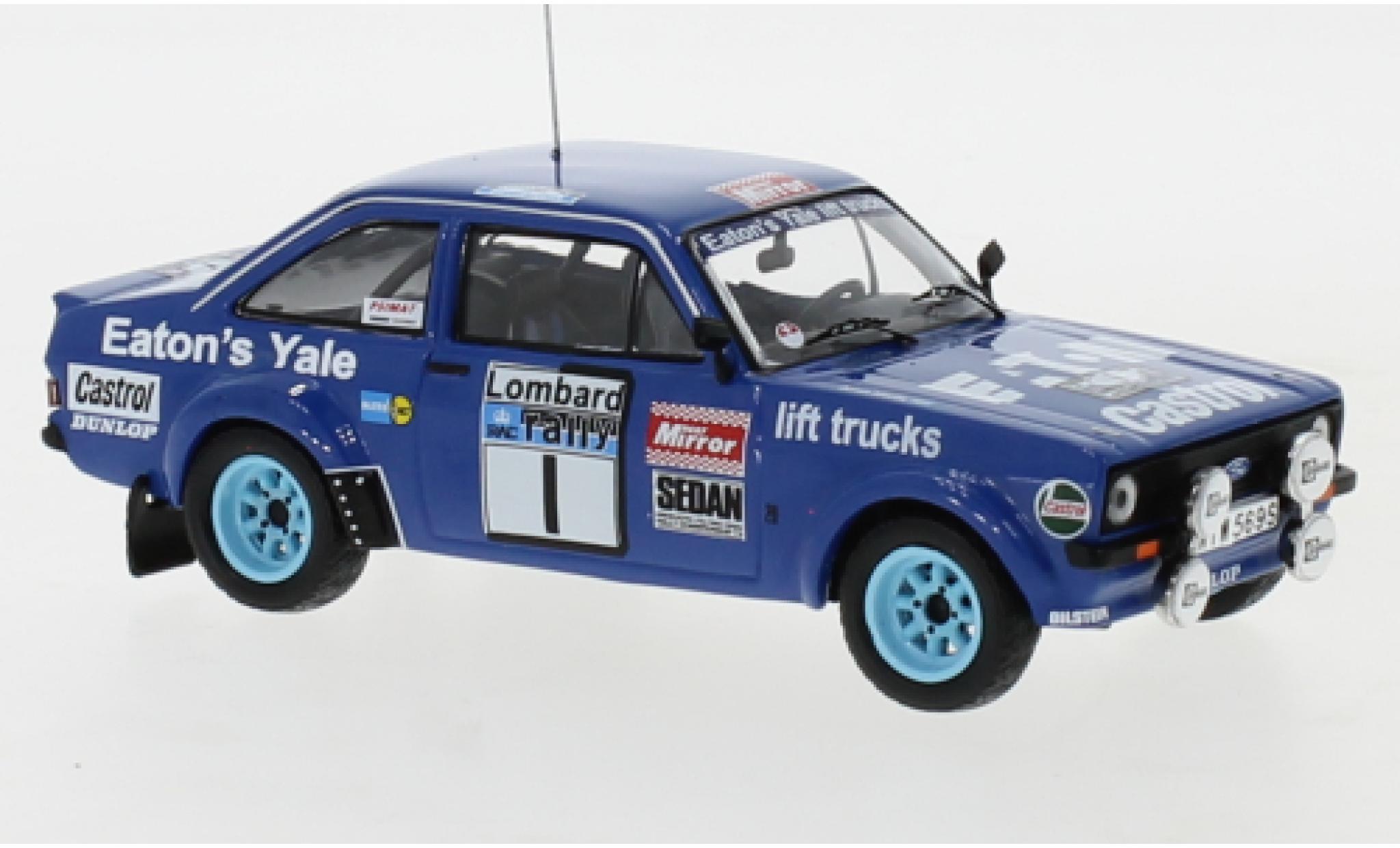 Ford Escort 1/43 IXO MK II RS No.1 Eaton Yale Rallye WM RAC Rally 1979 H.Mikkola/A.Hertz modellino in miniatura
