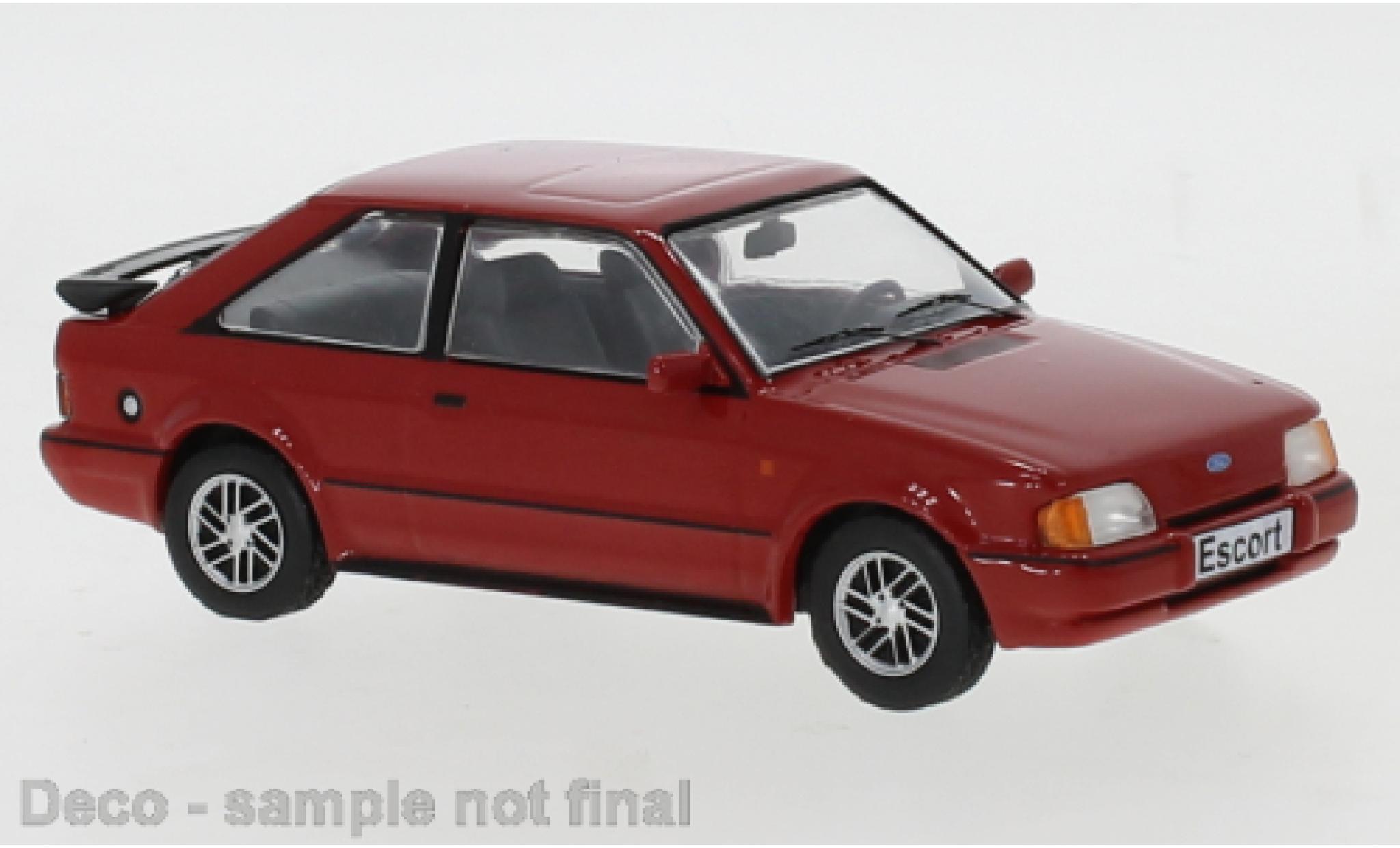 Ford Escort 1/43 IXO Mk IV XR3 rosso 1990 modellino in miniatura