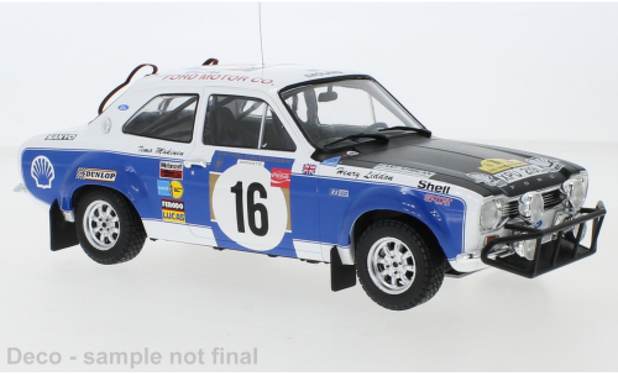 Ford Escort 1/18 IXO MkI RS 1600 No.16 Safari Rally 1973 T.Mäkinen/H.Liddon modellino in miniatura