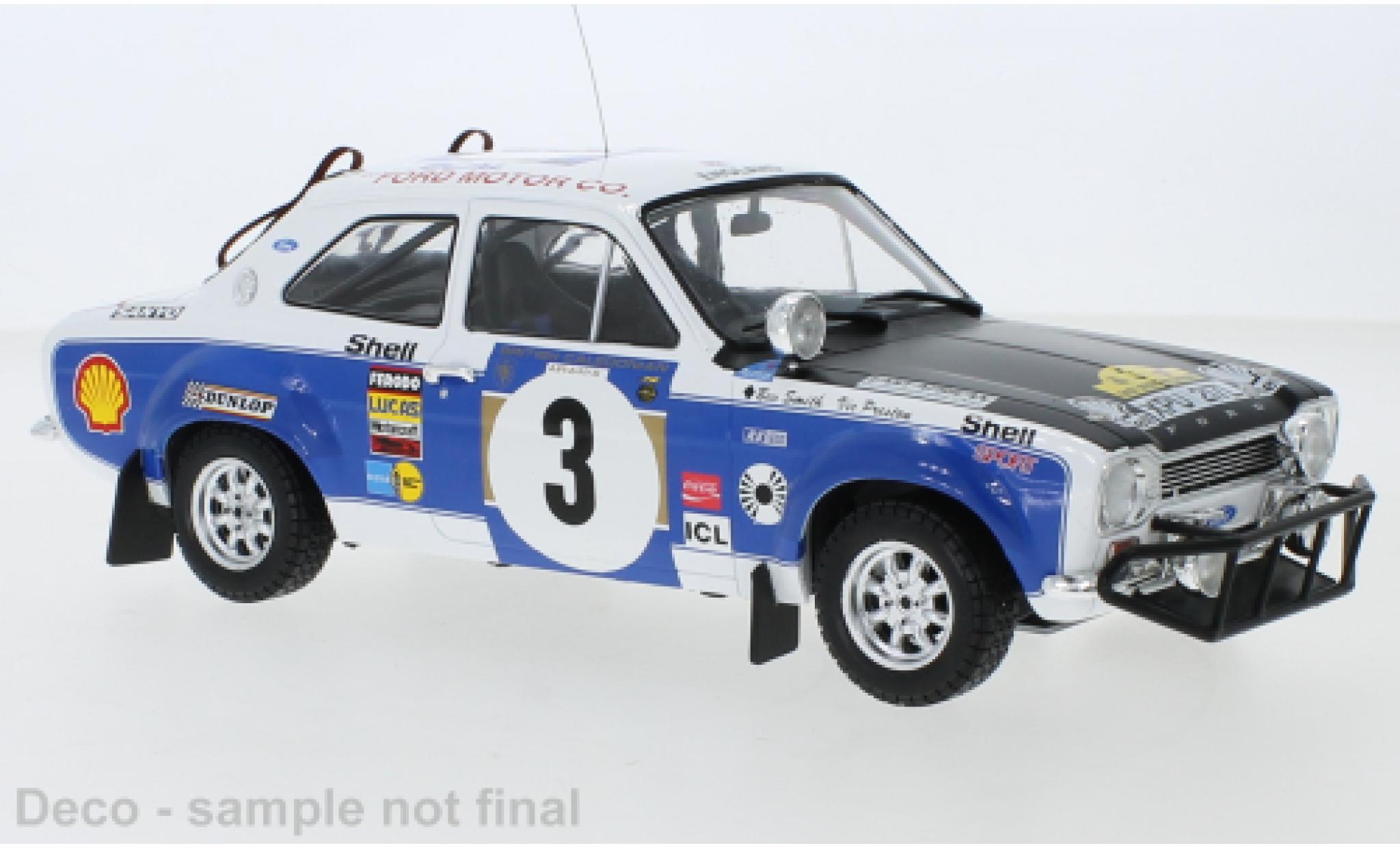 Ford Escort 1/18 IXO MkI RS 1600 RHD No.3 Safari Rally 1973 V.Preston Jr./B.Smith modellino in miniatura