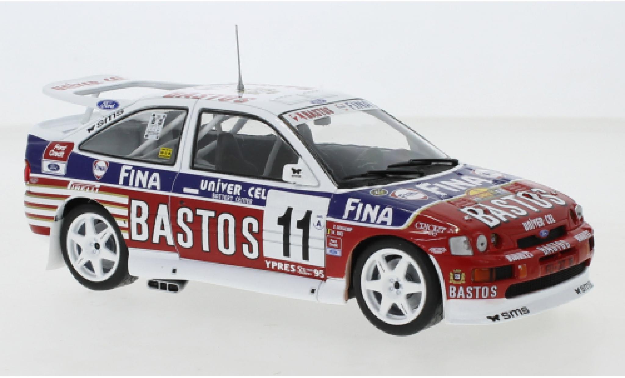 Ford Escort 1/24 IXO RS Cosworth No.11 24h Ypres 1995 M.Duez/D.Grataloup modellino in miniatura