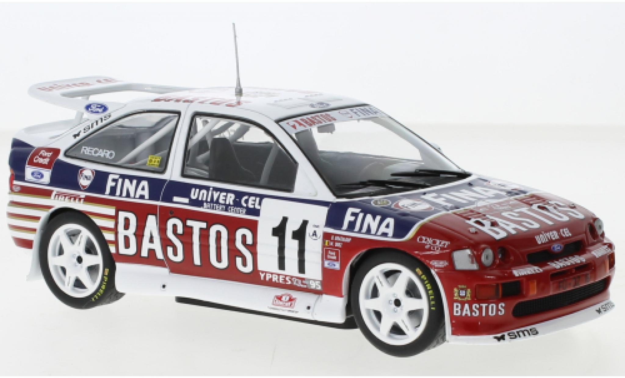 Ford Escort 1/24 IXO RS Cosworth No.11 Bastos 24h Ypres 1995 1:24 modellino in miniatura