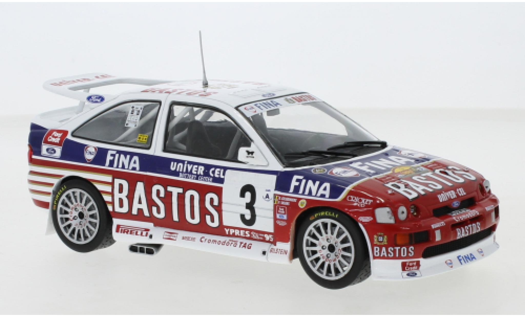 Ford Escort 1/18 IXO RS Cosworth No.3 24h Ypres 1995 P.Snijers/D.Colebunders modellino in miniatura