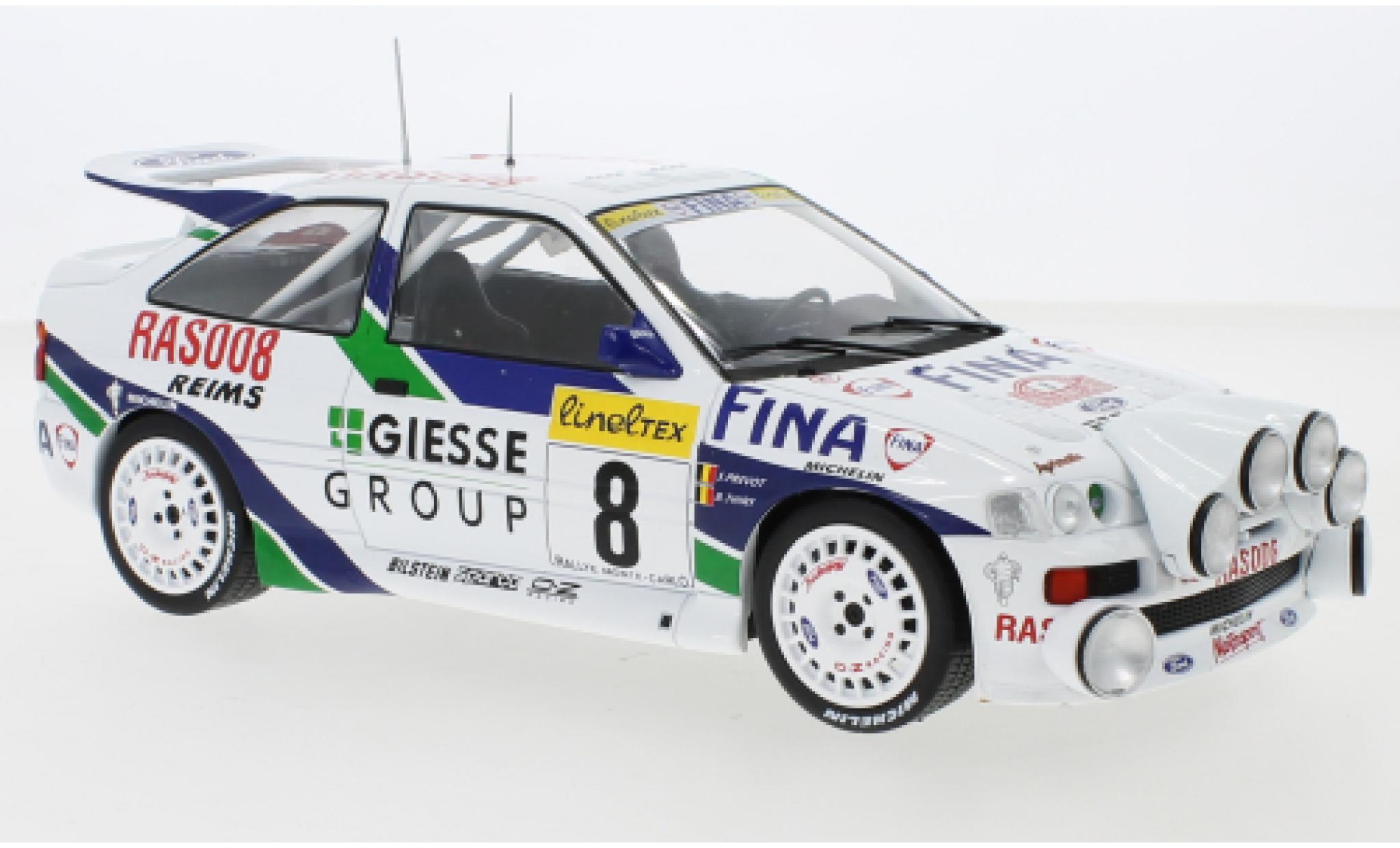 Ford Escort 1/18 IXO RS Cosworth No.8 Giesse Group Rallye WM Rallye Monte Carlo 1995 B.Thiry/S.Prevot modellino in miniatura