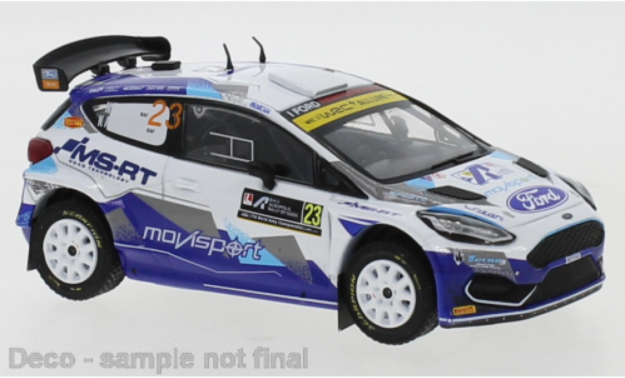 Ford Fiesta 1/43 IXO R5 MkII No.23 MoviSport WRC2 Rally Acropolis 2021 N.Gryazin/K.Aleksandrov modellino in miniatura