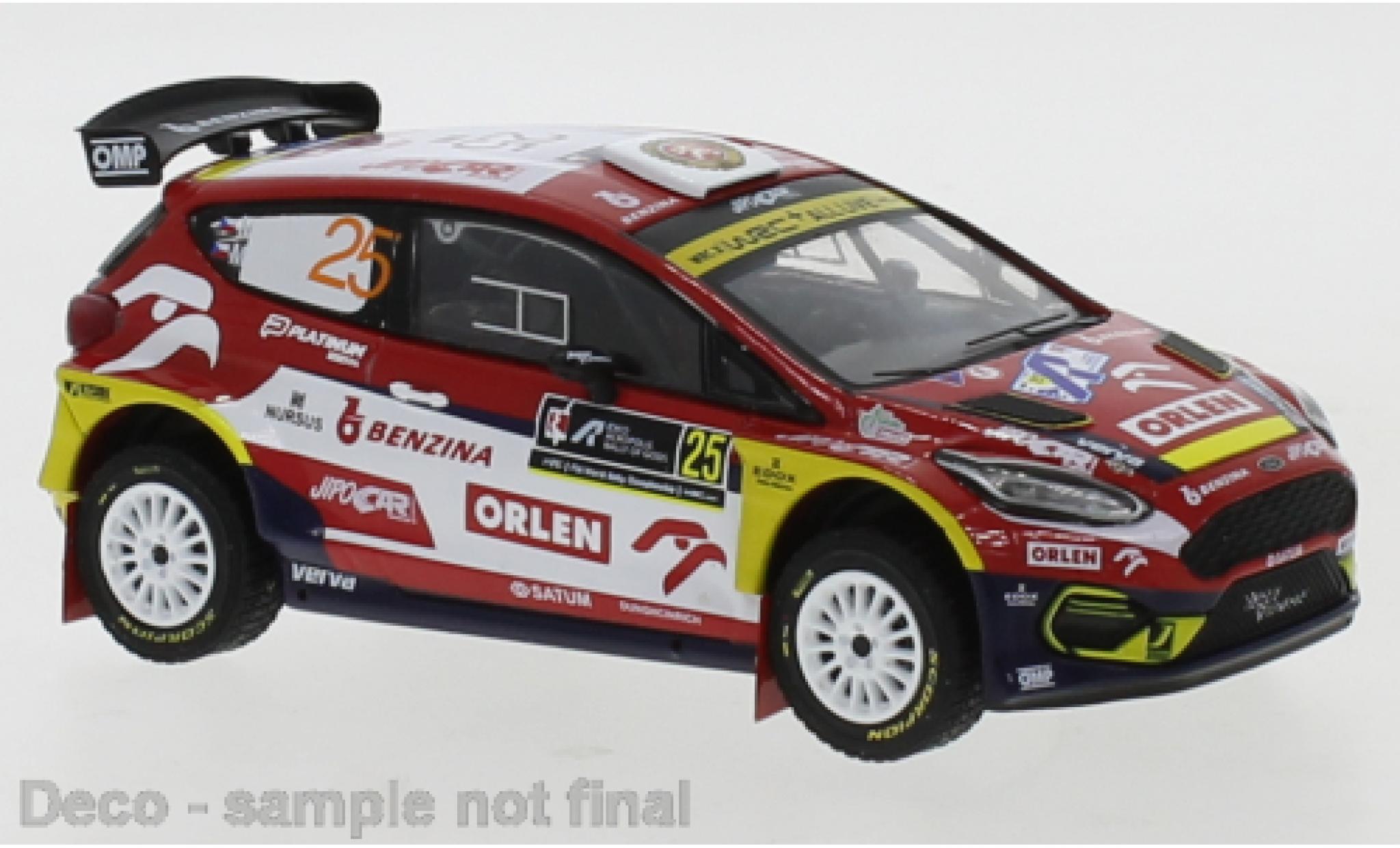 Ford Fiesta 1/43 IXO R5 MkII No.25 Orlen Rally Acropolis 2021 M.Prokop/M.Ernst modellino in miniatura