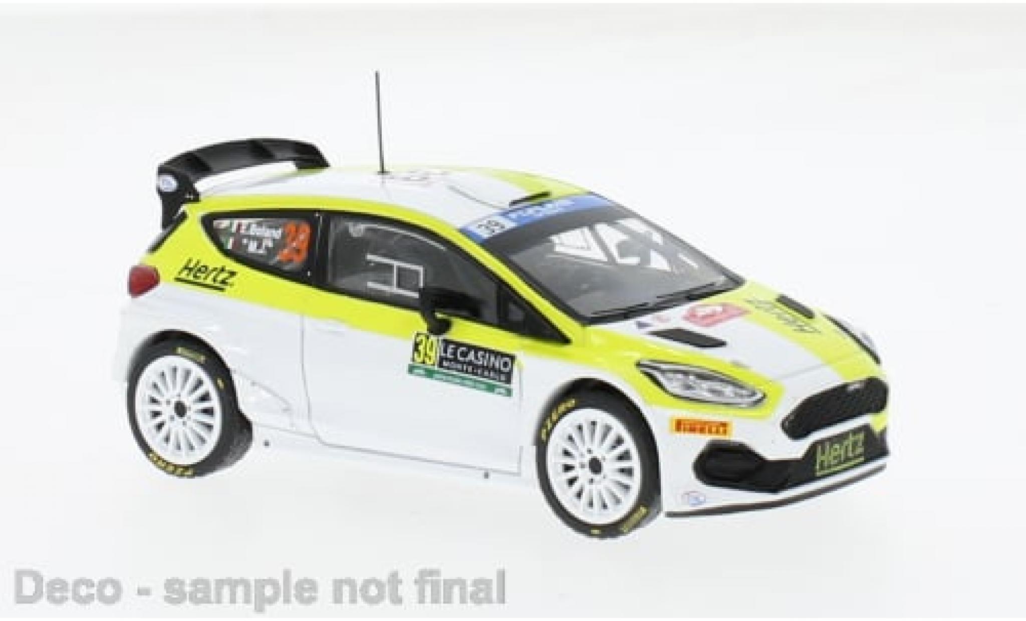 Ford Fiesta 1/43 IXO Rally2 No.39 WRC Rallye Monte Carlo 2024 1:43 modellino in miniatura