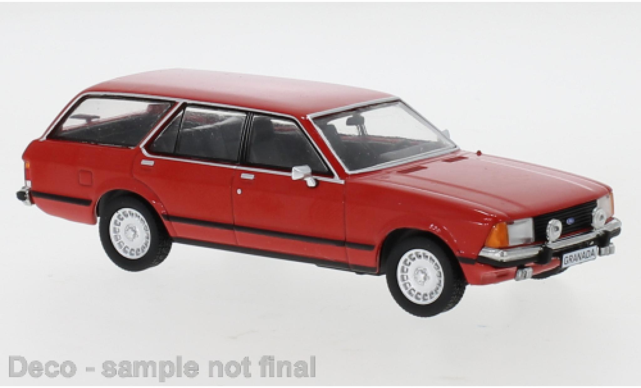Ford Granada 1/43 IXO MK II Turnier 2.8i GL rosso 1978 modellino in miniatura