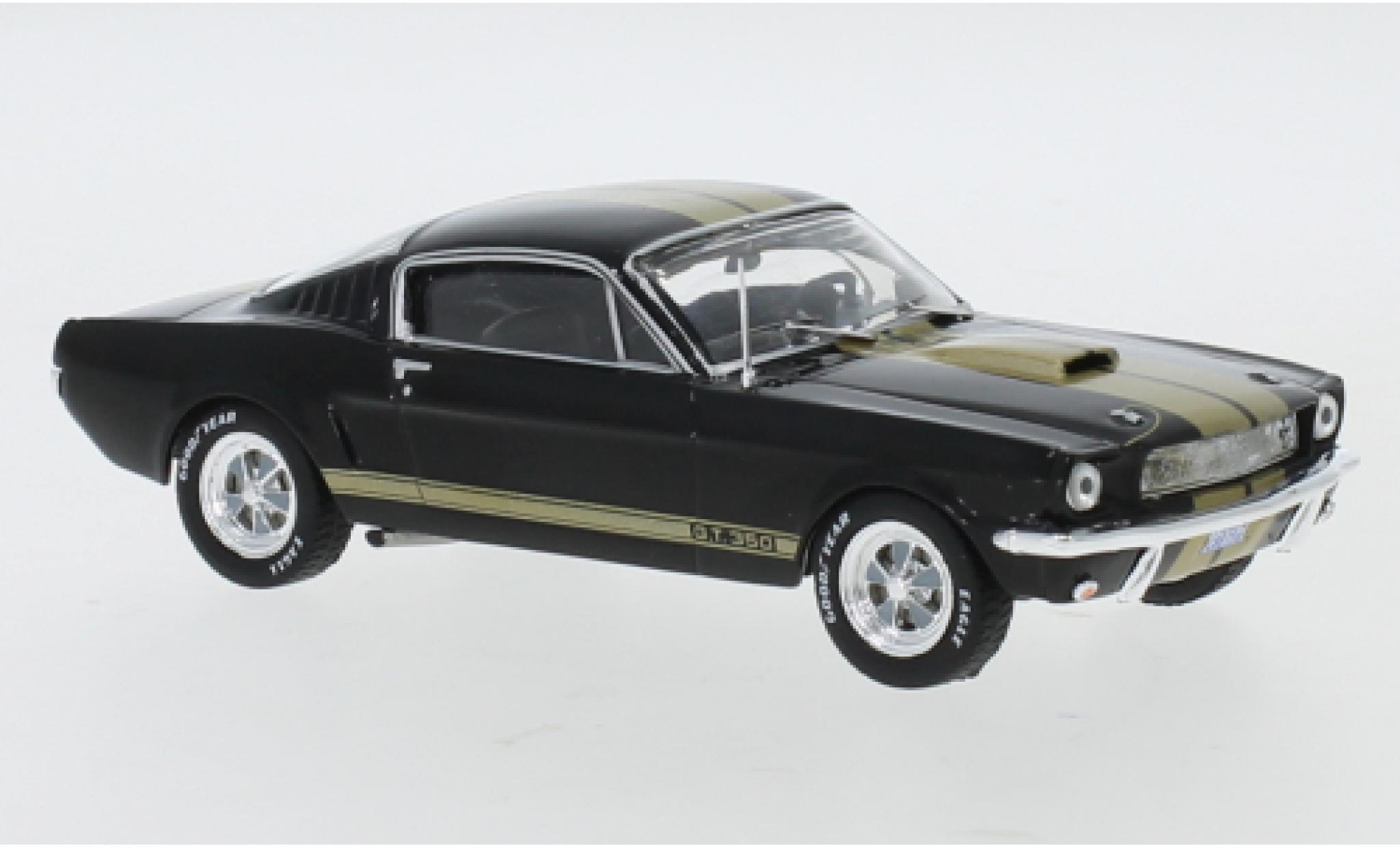 Ford Mustang 1/43 IXO Shelby GT 350 nero/gold 1965 modellino in miniatura