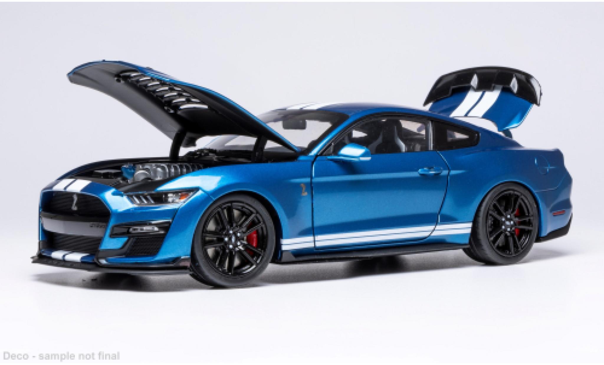 Shelby GT 500 1/18 IXO Ford Mustang blau/weiss 2022 1:18 modellino in miniatura