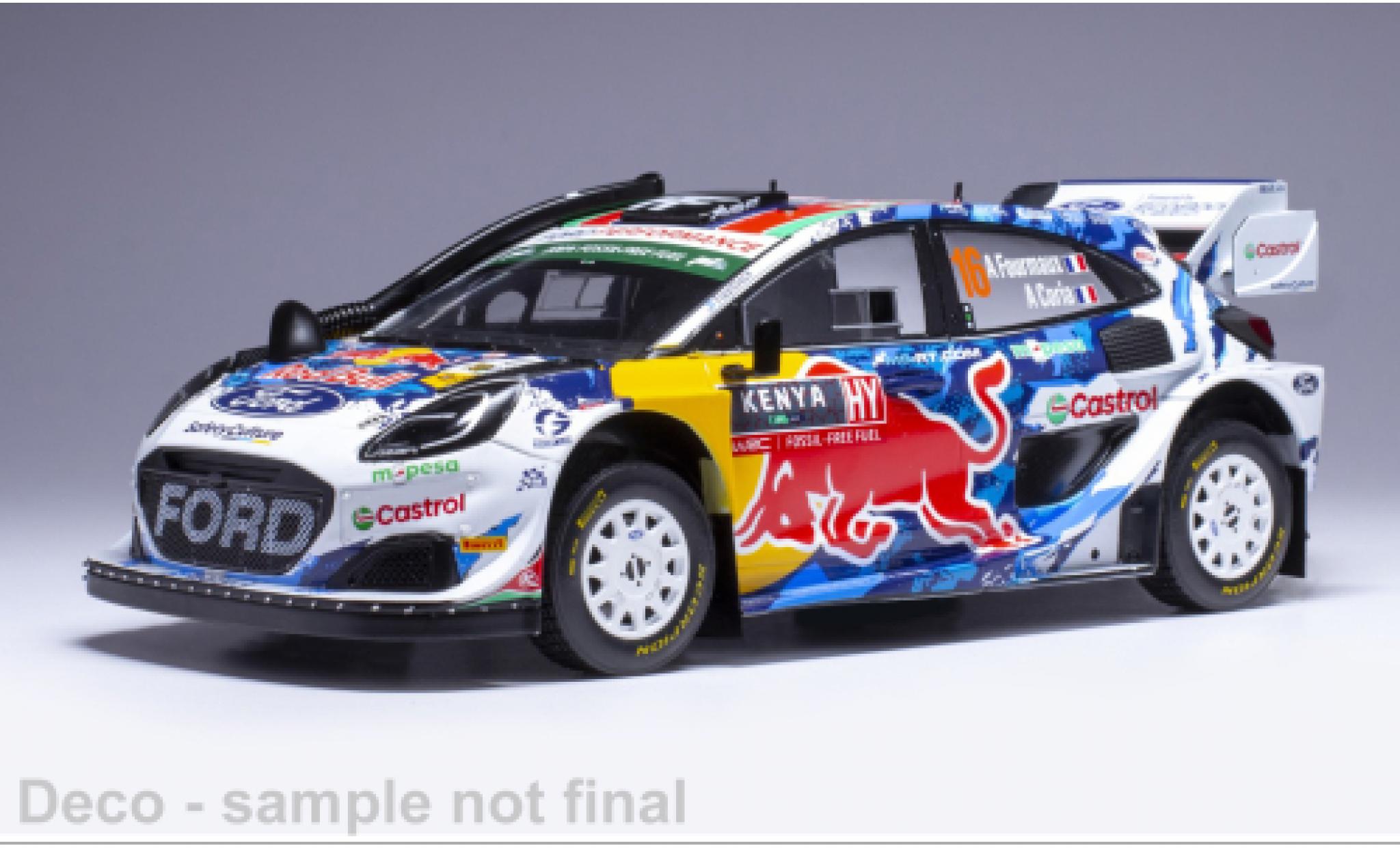 Ford Puma 1/18 IXO Rally 1 No.16 WRC Safari Rallye Kenia 2024 1:18 modellino in miniatura