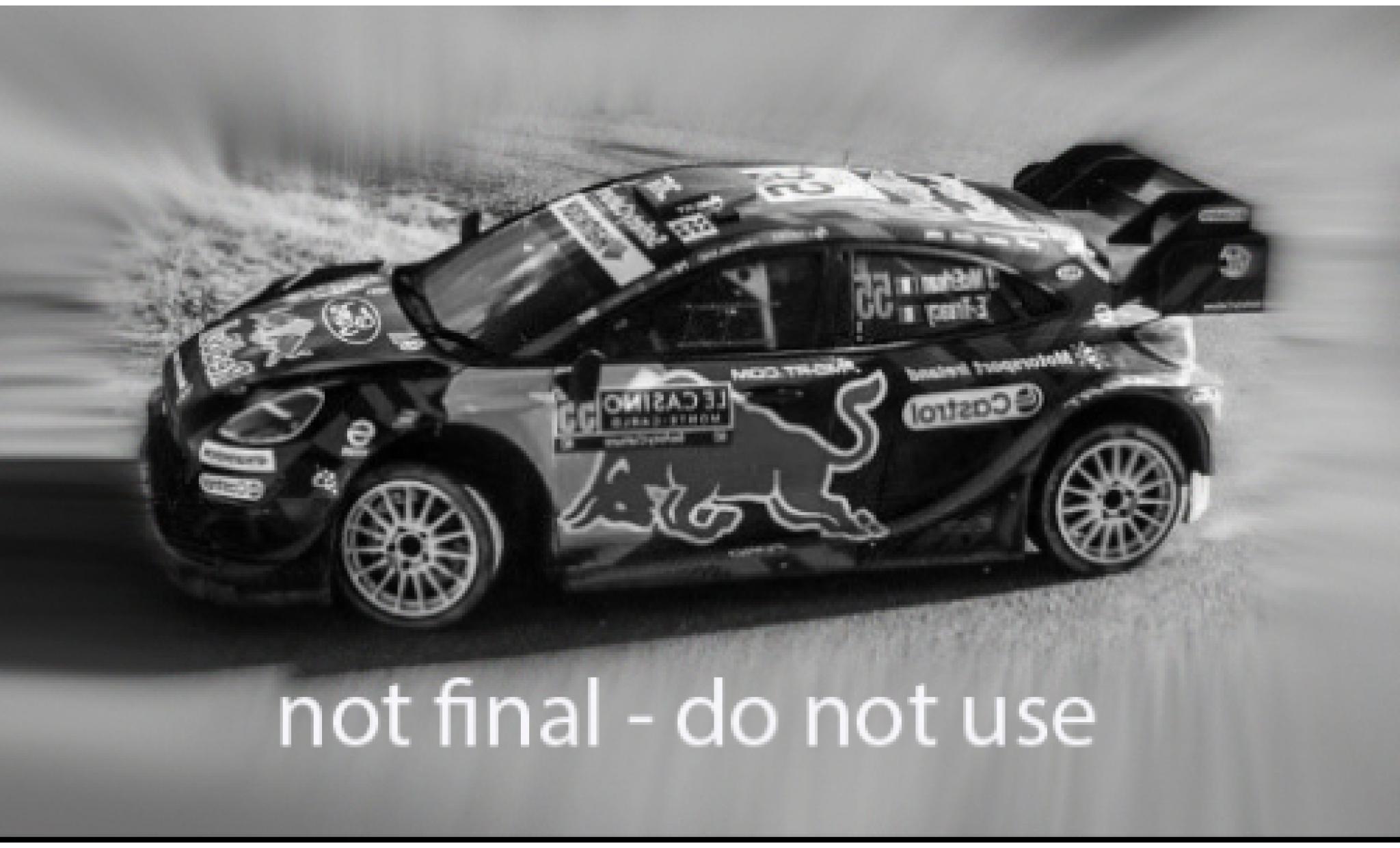 Ford Puma 1/43 IXO Rally1 WRC Rally Monte Carlo 2025 #55 1:43 modellino in miniatura