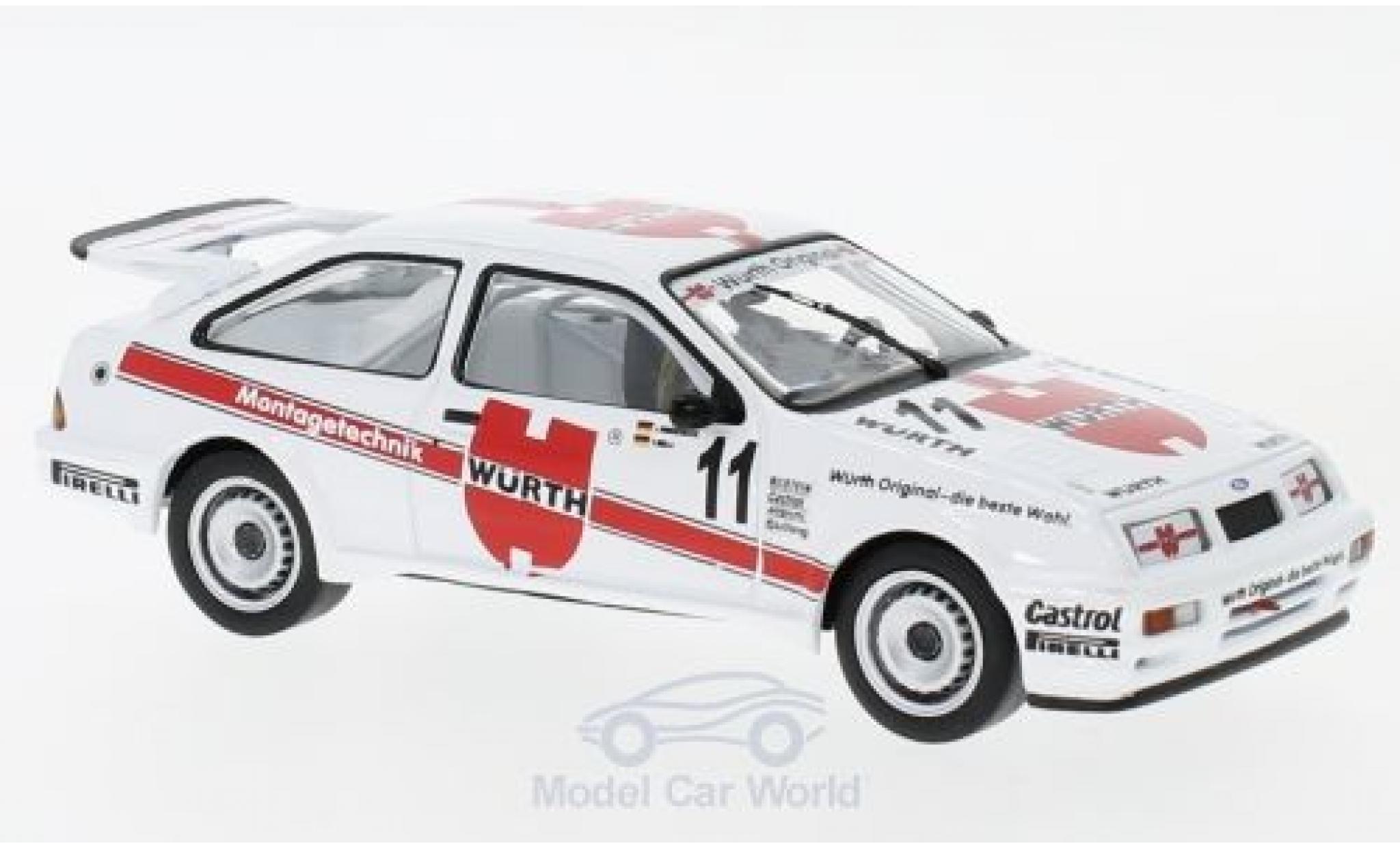 Ford Sierra Cosworth 1/43 IXO RS Cosworth No.11 Würth WTCC Brünn 1987 J.Winkelhock/F.Biela modellino in miniatura