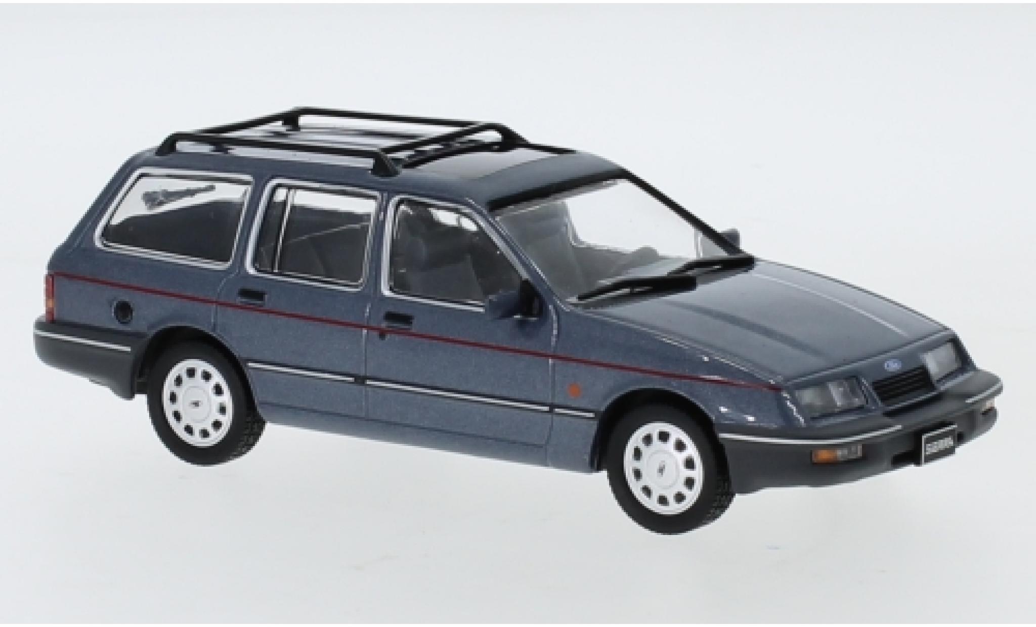 Ford Sierra 1/43 IXO Turnier Ghia metallico grigio 1988 modellino in miniatura