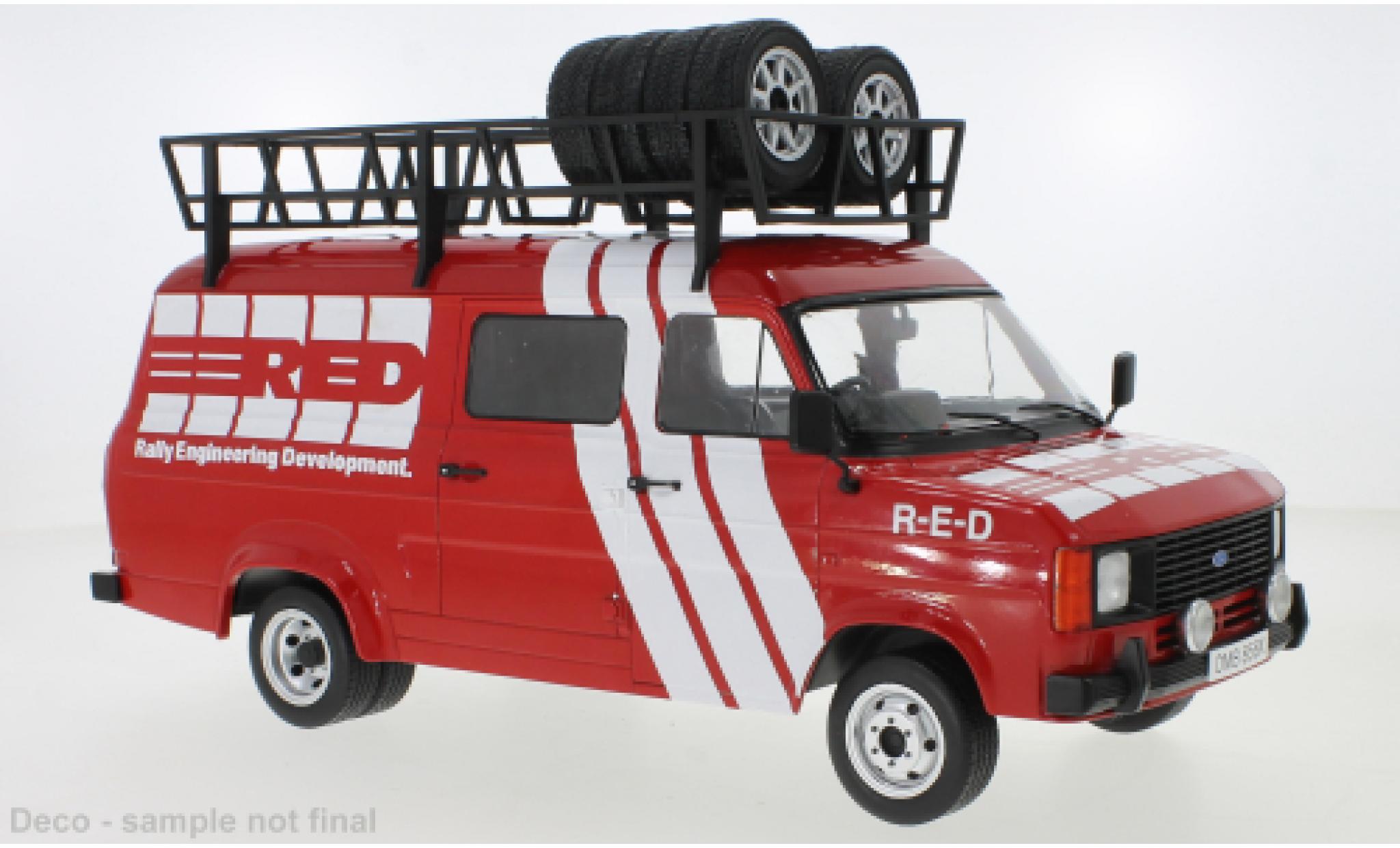 Ford Transit 1/18 IXO MK II R-E-D - Rally Engineering Development 1985 Assistance modellino in miniatura