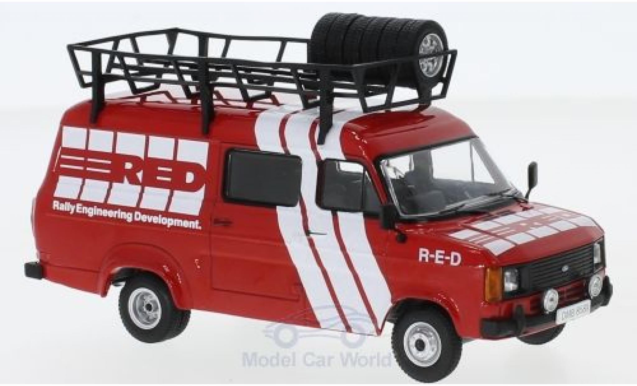 Ford Transit 1/43 IXO MKII 1985 Rally Assistance R-E-D modellino in miniatura