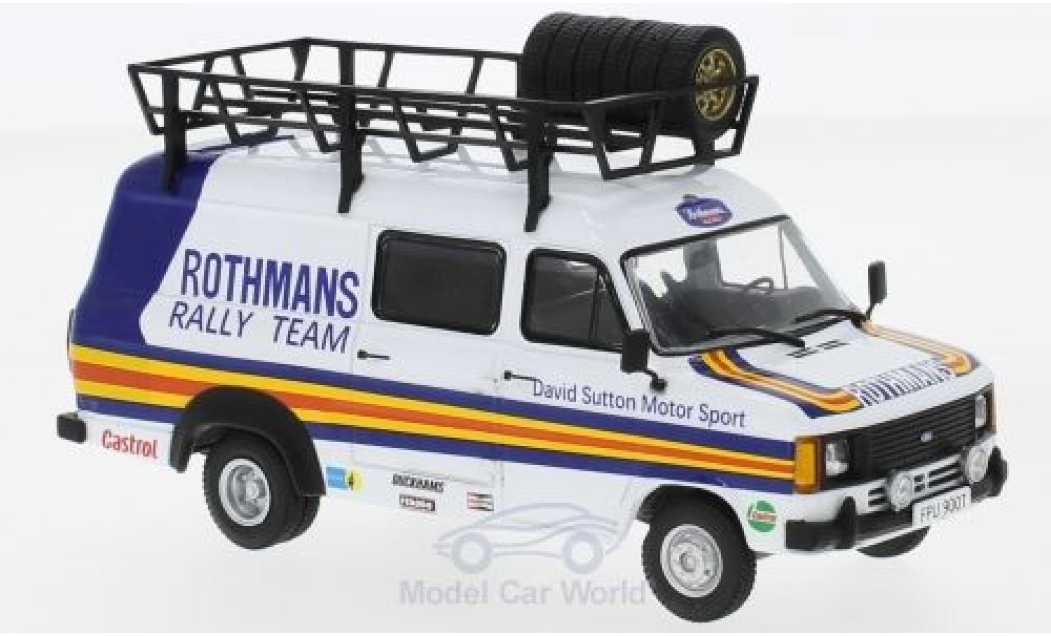 Ford Transit 1/43 IXO MKII David Sutton Motorsport Rothmans 1980 Rally Assistance modellino in miniatura