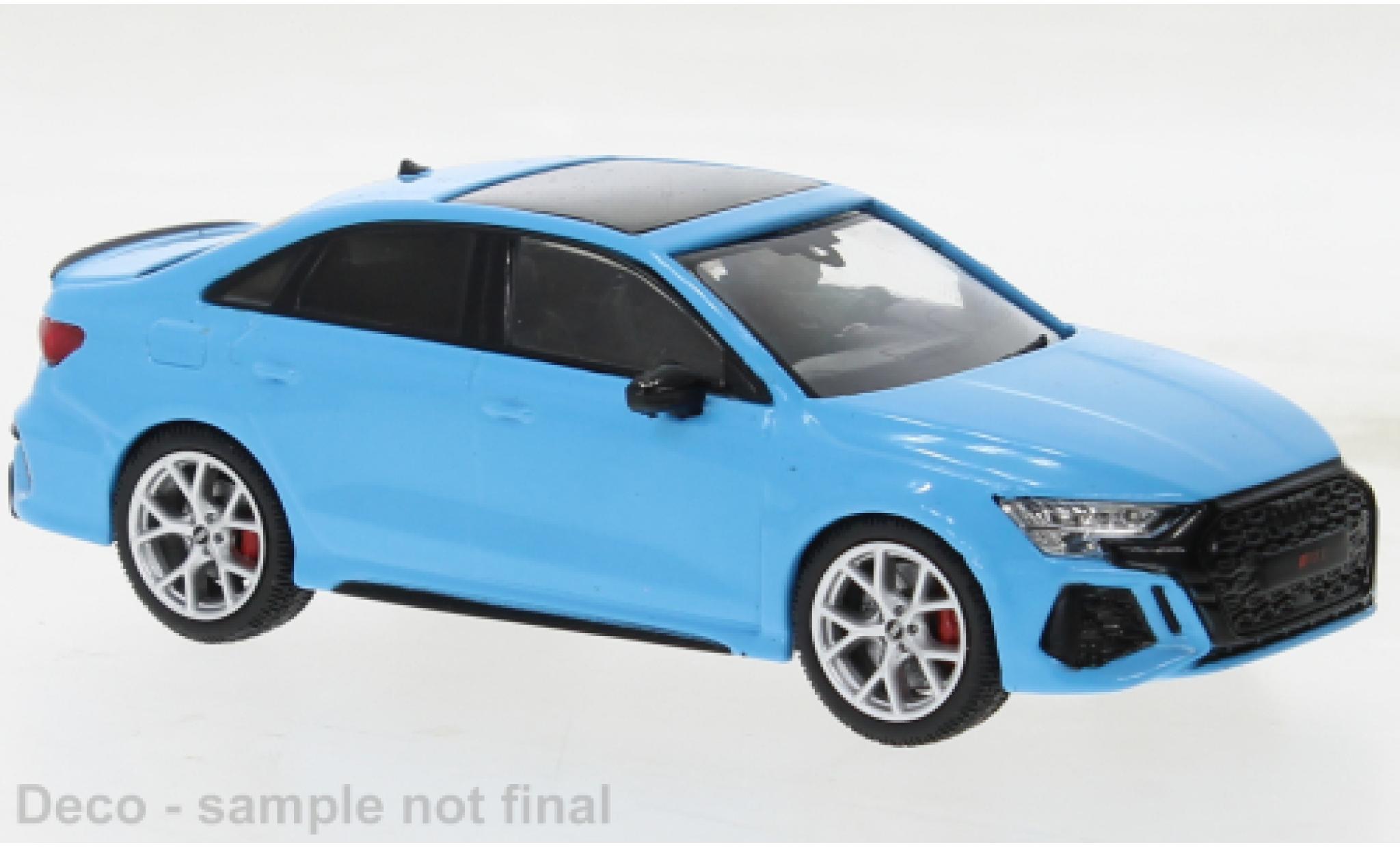 Audi RS3 1/43 IXO blu clair 2022 modellino in miniatura