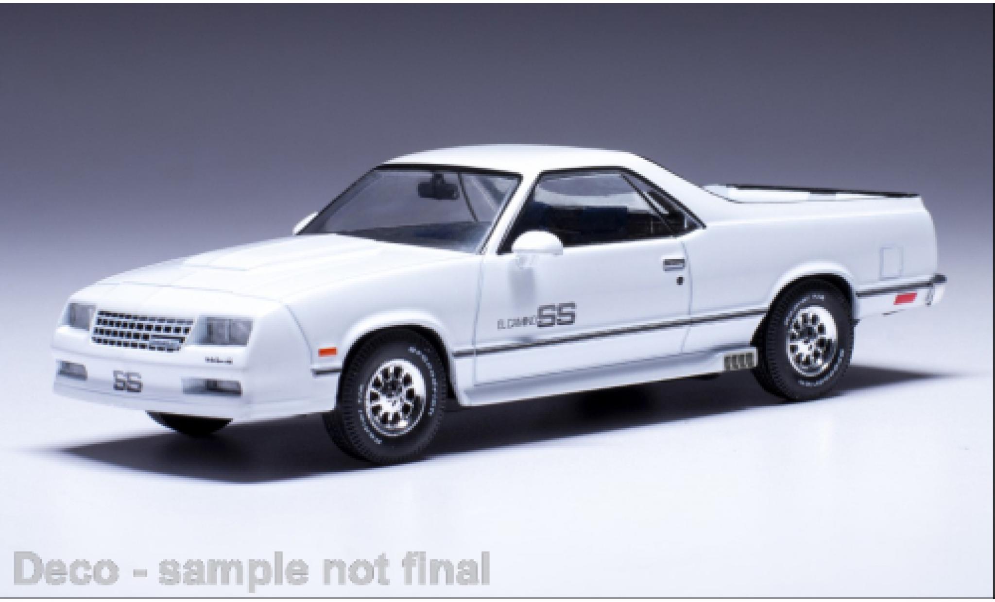 Chevrolet El Camino 1/43 IXO SS bianco 1987 modellino in miniatura