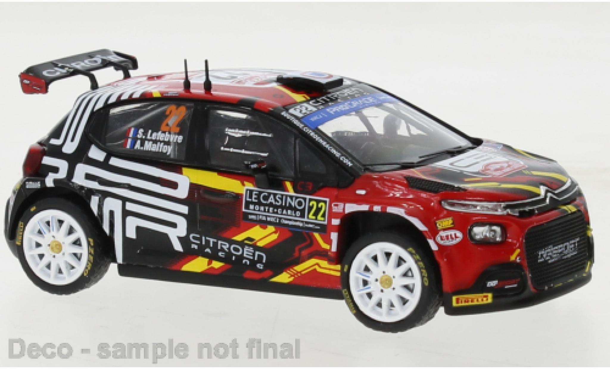 Citroen C3 1/43 IXO No.24 WRC2 Rally Monte Carlo 2023 modellino in miniatura