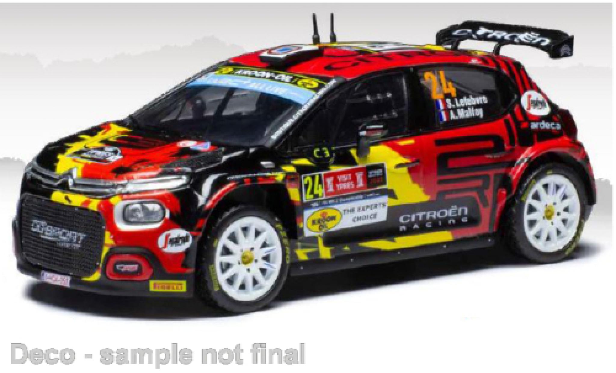 Citroen C3 1/43 IXO Rally 2 No.24 WRC2 Rally Ypern 2022 modellino in miniatura