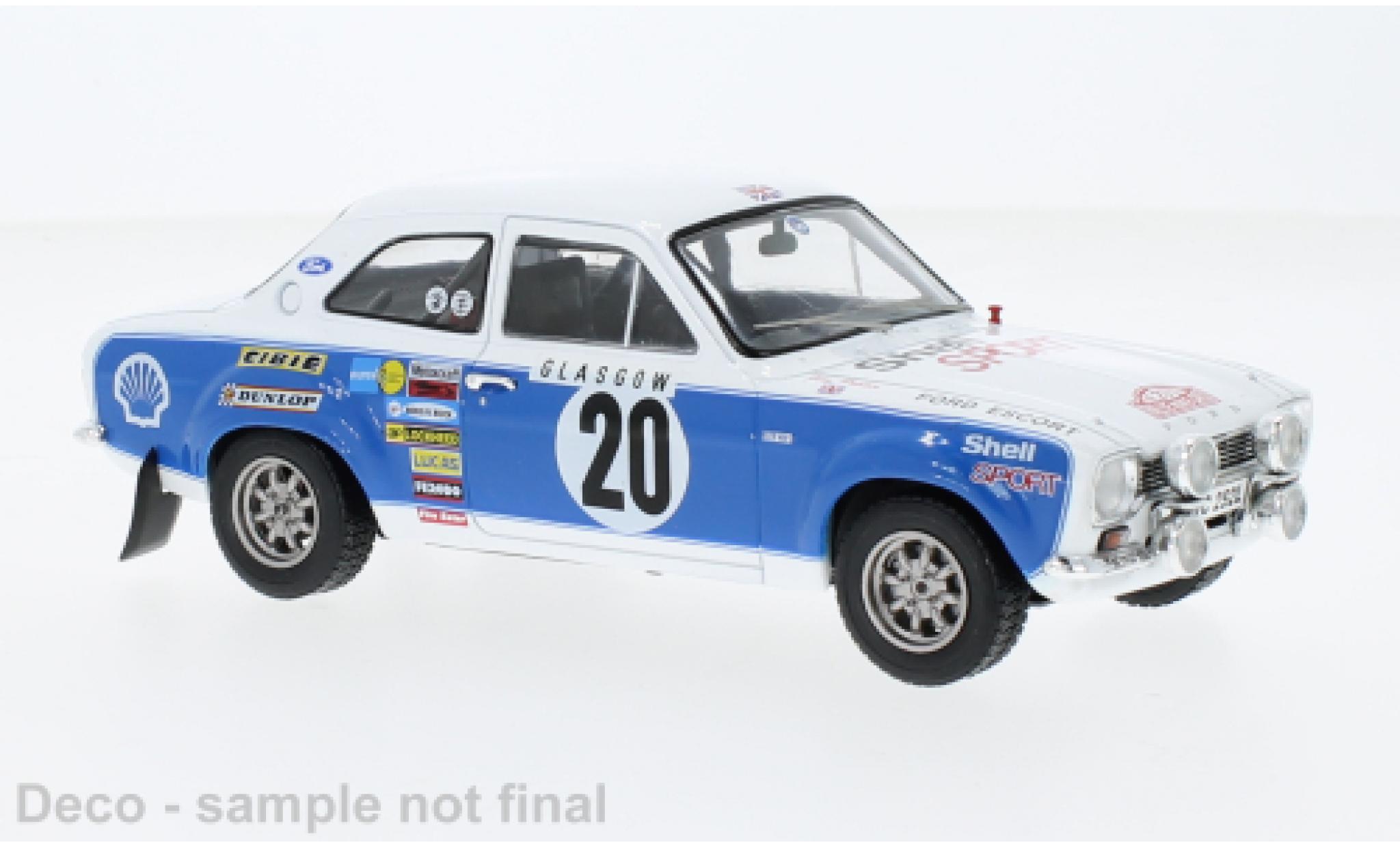 Ford Escort 1/24 IXO MK I RS 1600 No.20 Rallye WM Rally Monte Carlo 1973 modellino in miniatura