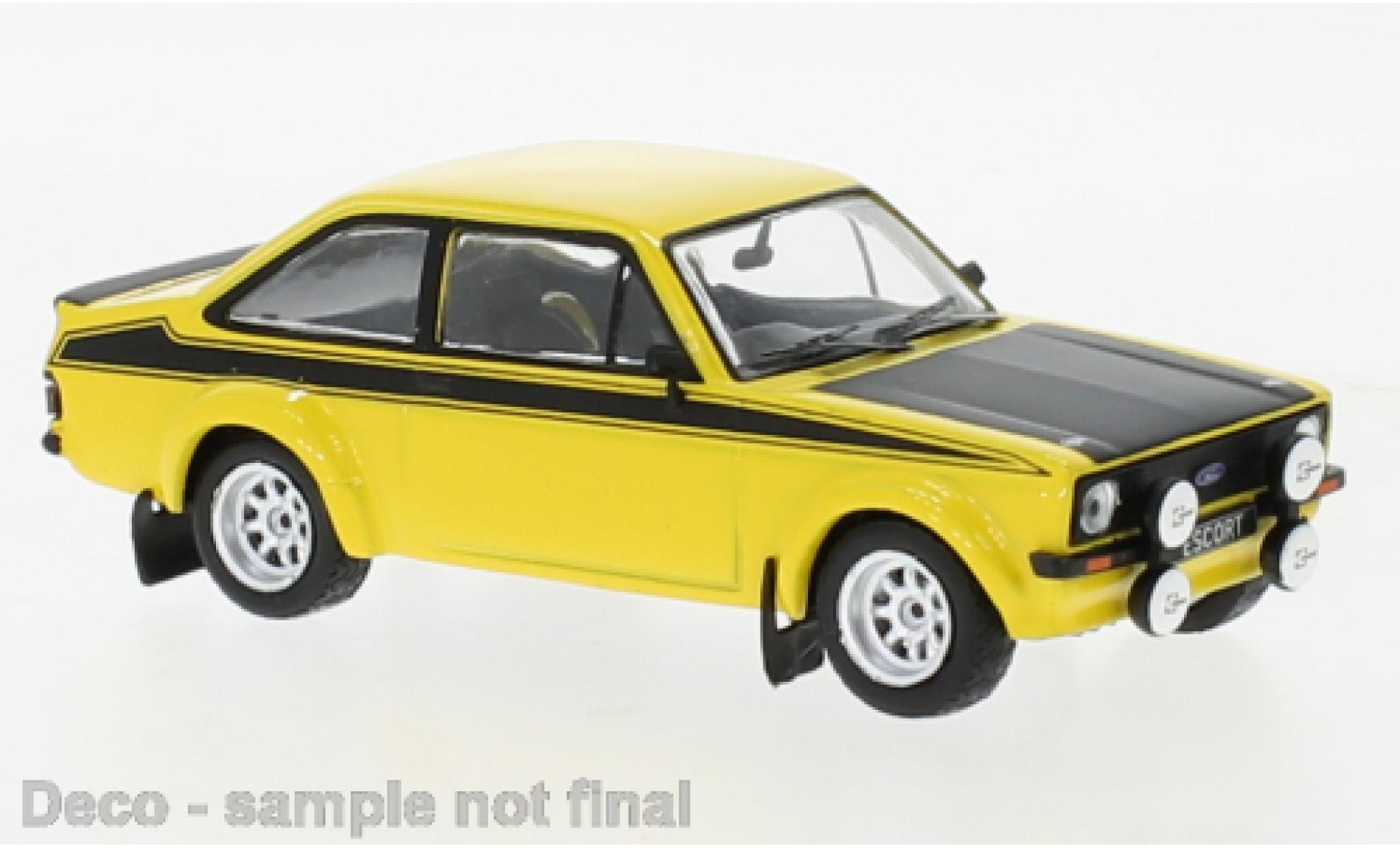 Ford Escort 1/43 IXO MK II RS 1800 giallo/nero 1976 modellino in miniatura